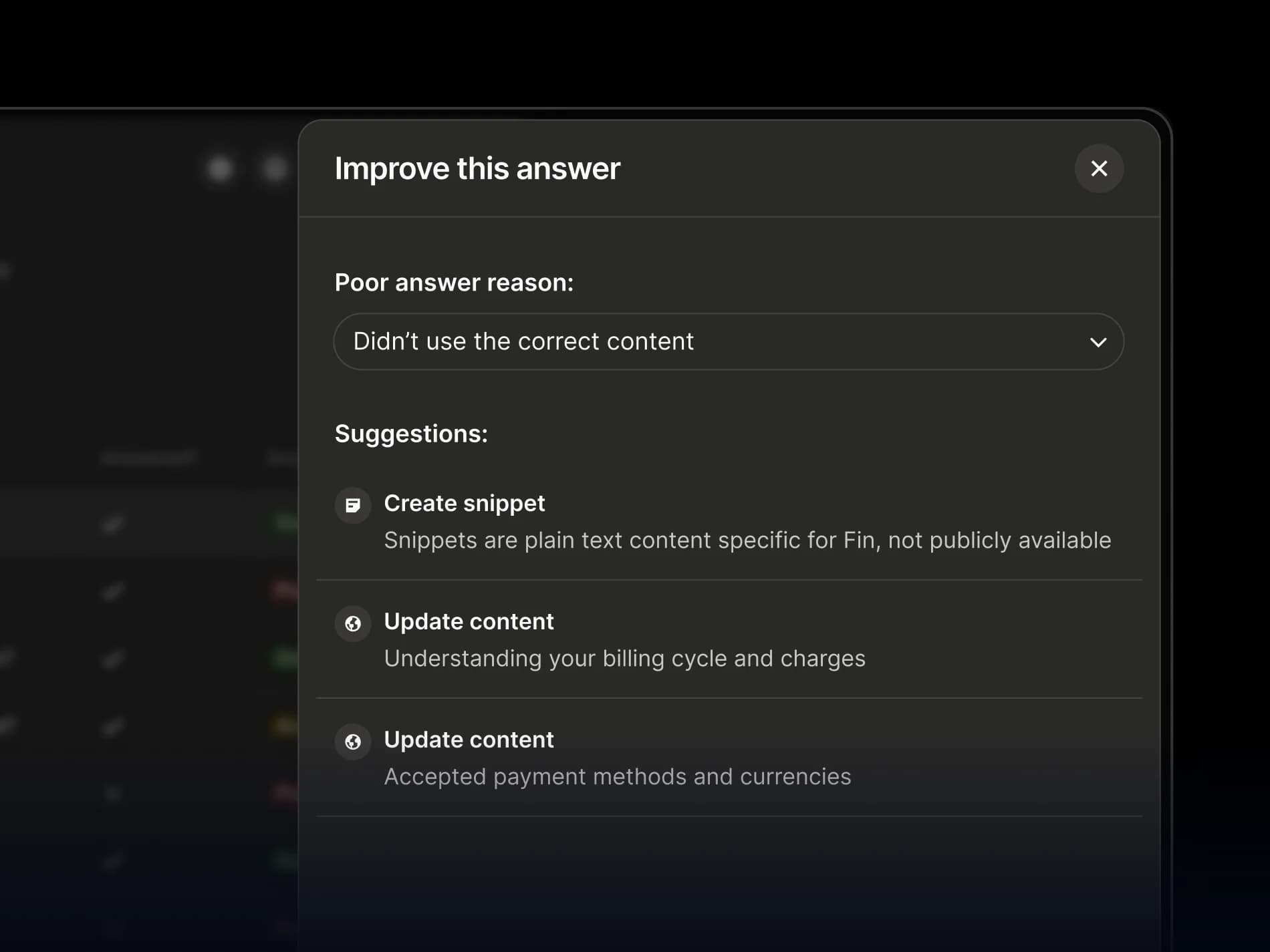 Answer rating