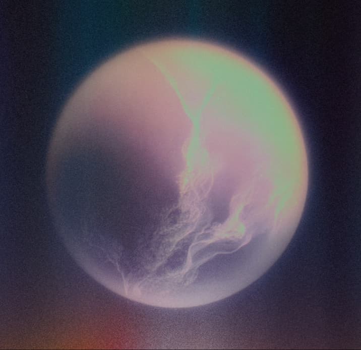 Decorative image depicting a planet in space
