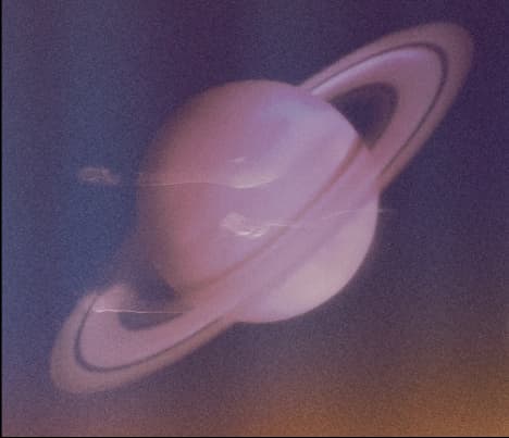 Decorative image depicting a planet in space