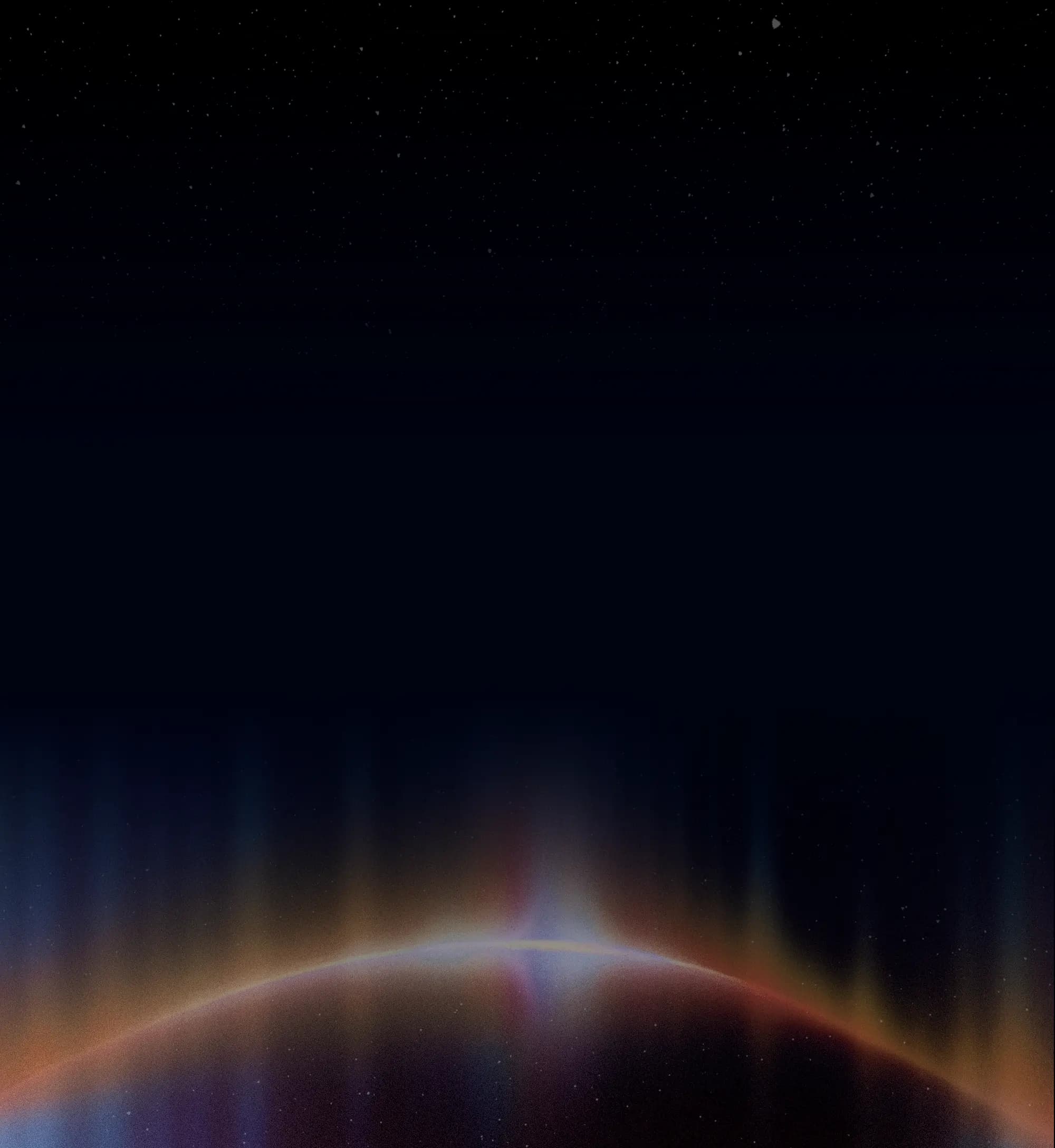 A decorative background depicting a solar flare in space