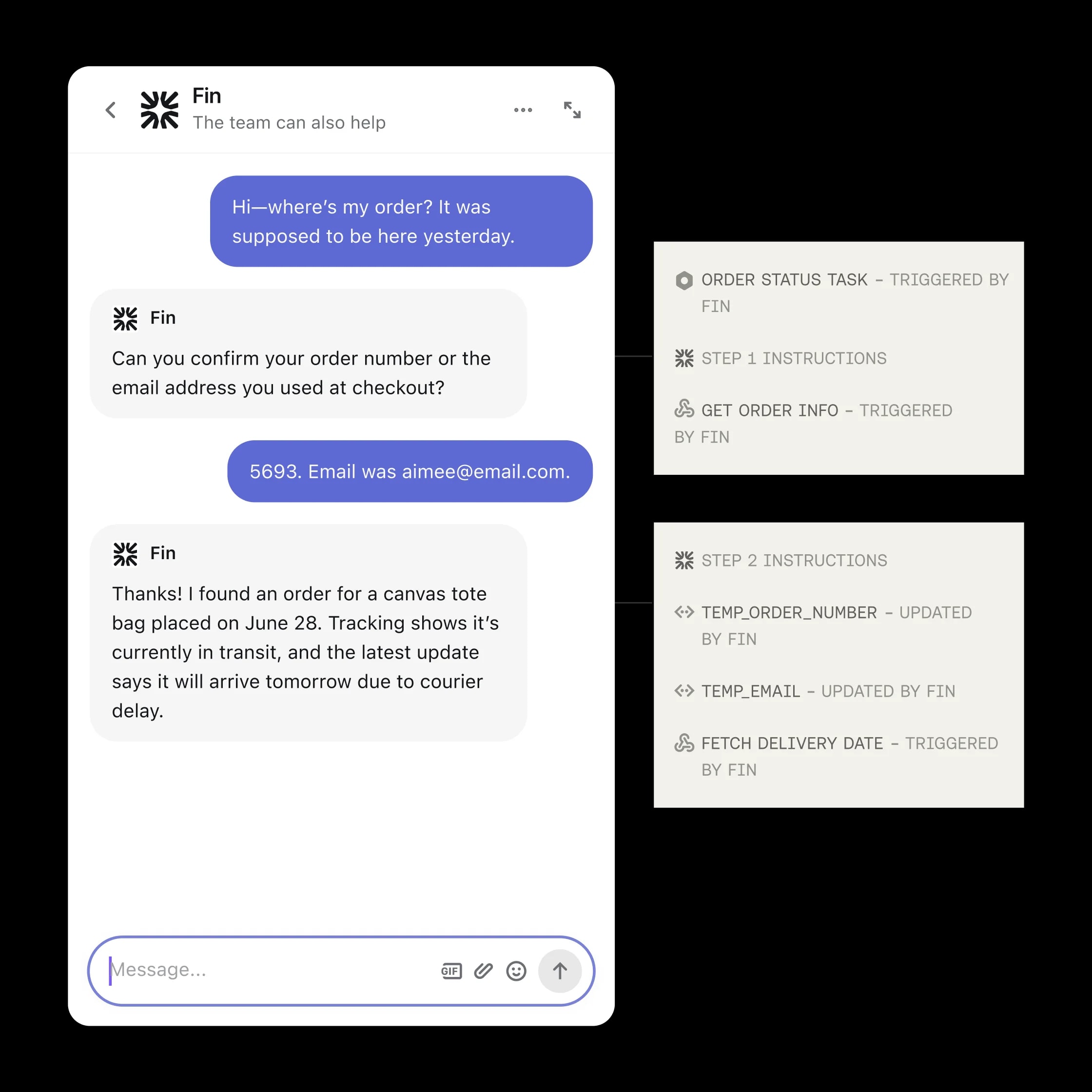 Resolving ecommerce issues like cancellations, shipping, and returns on desktop