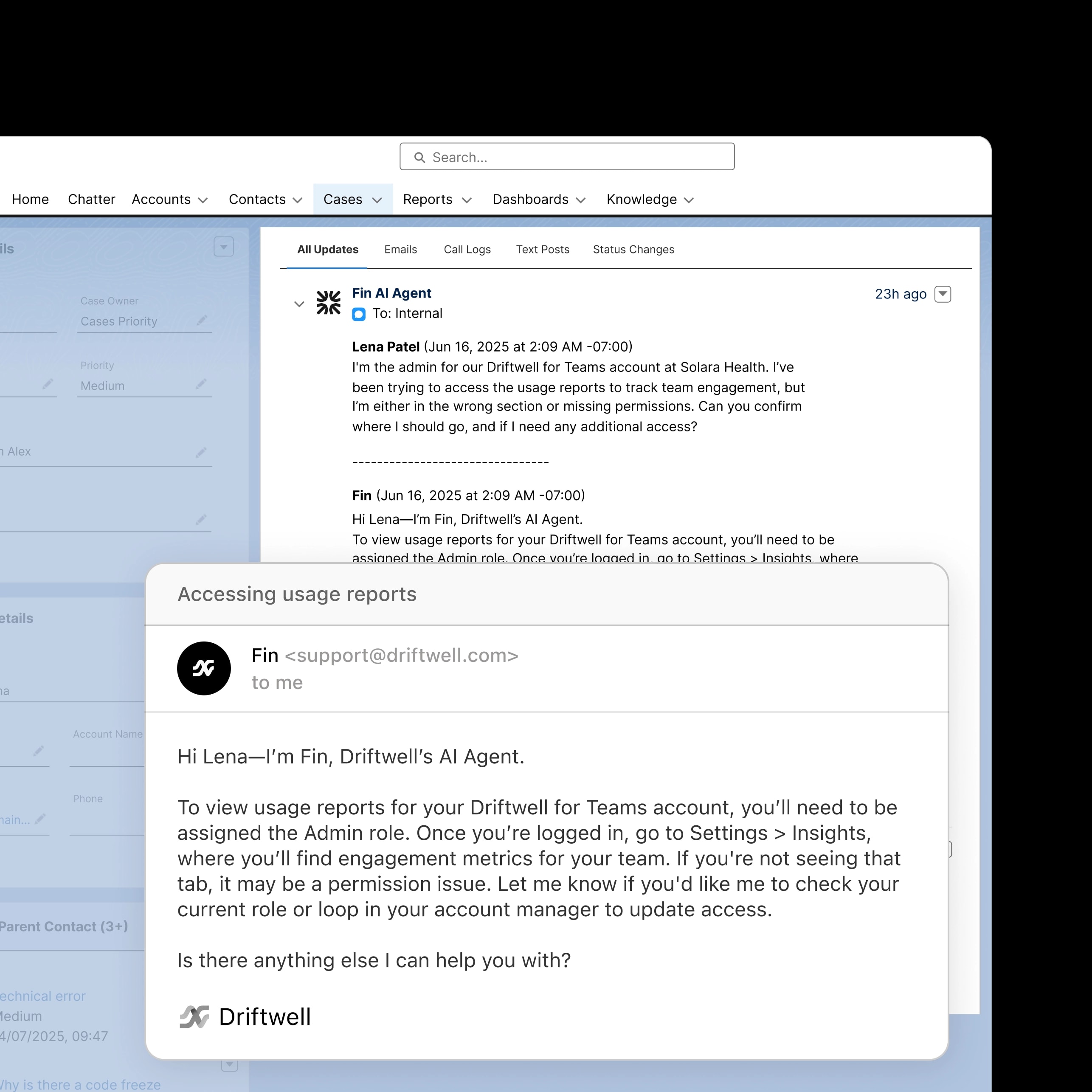Salesforce Cases