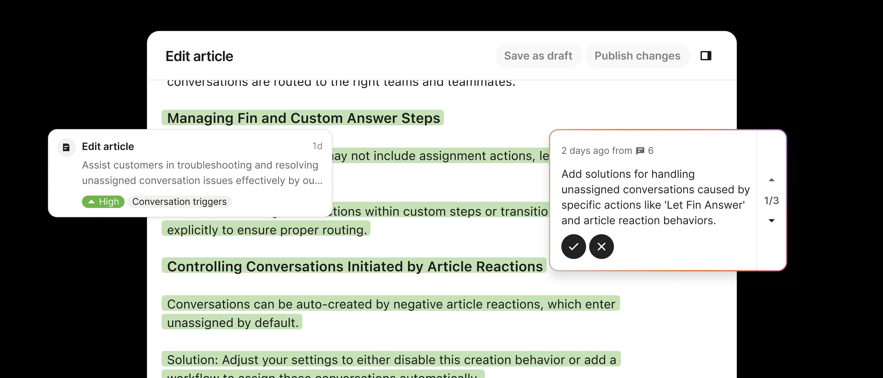 Get Suggestions to enhance your content