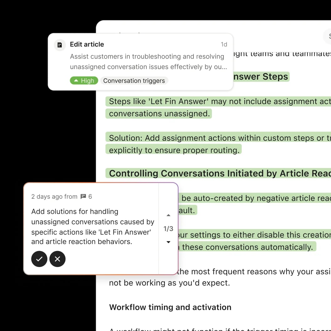 Get Suggestions to enhance your content