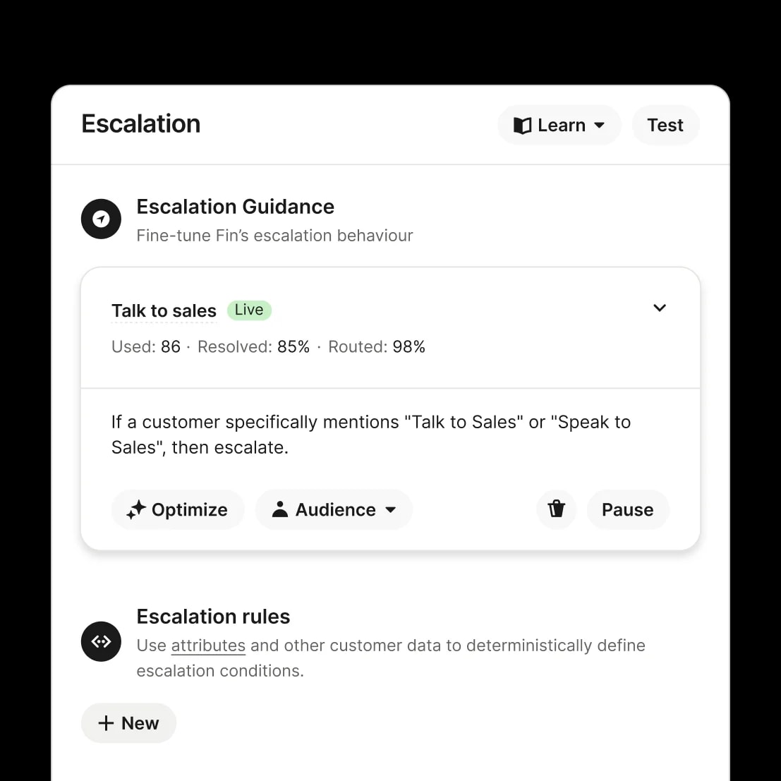 Tell Fin when to escalate