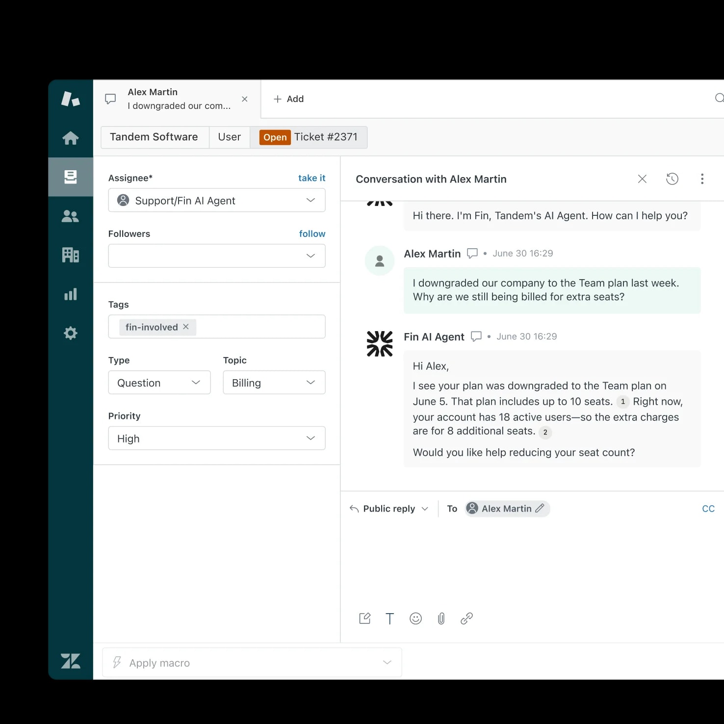 Connects via API