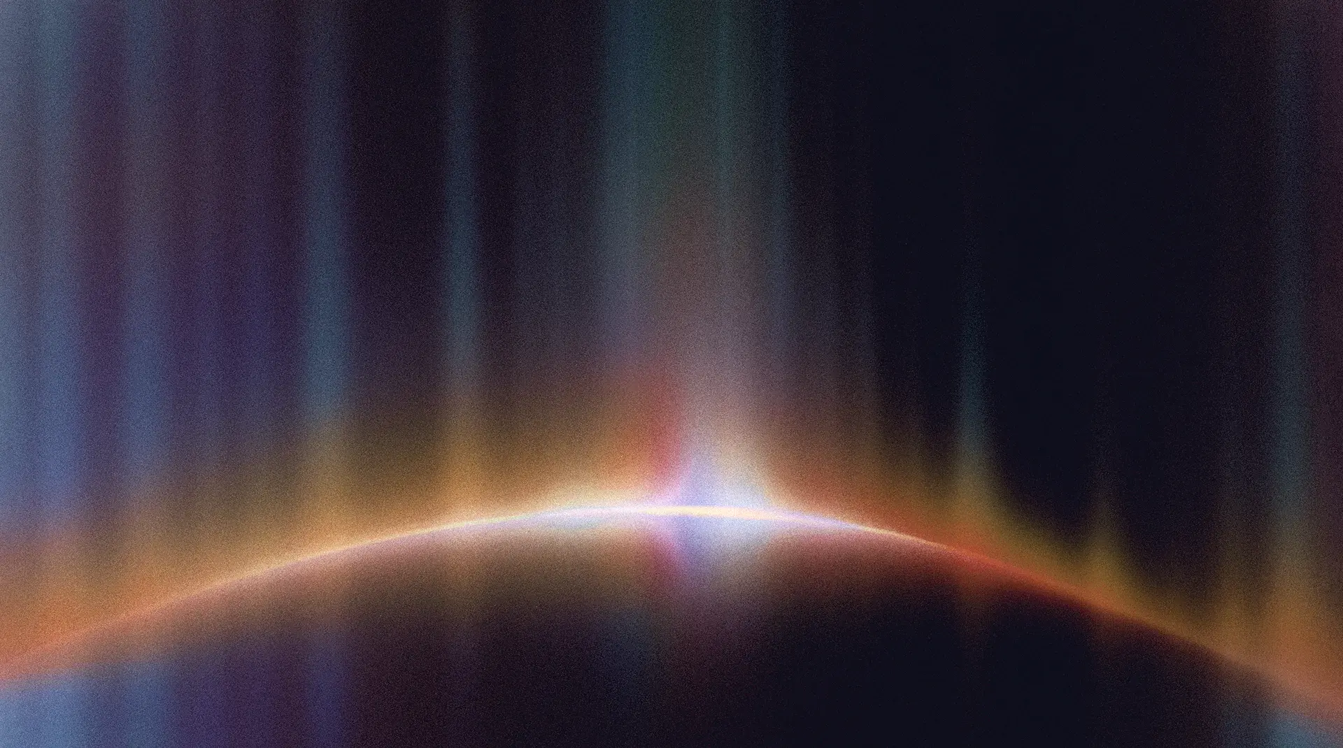 A decorative background depicting a solar flare in space