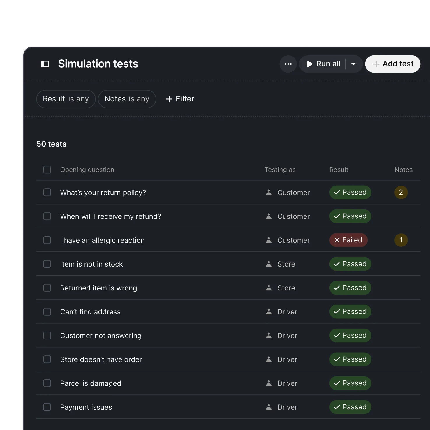 Simulation library