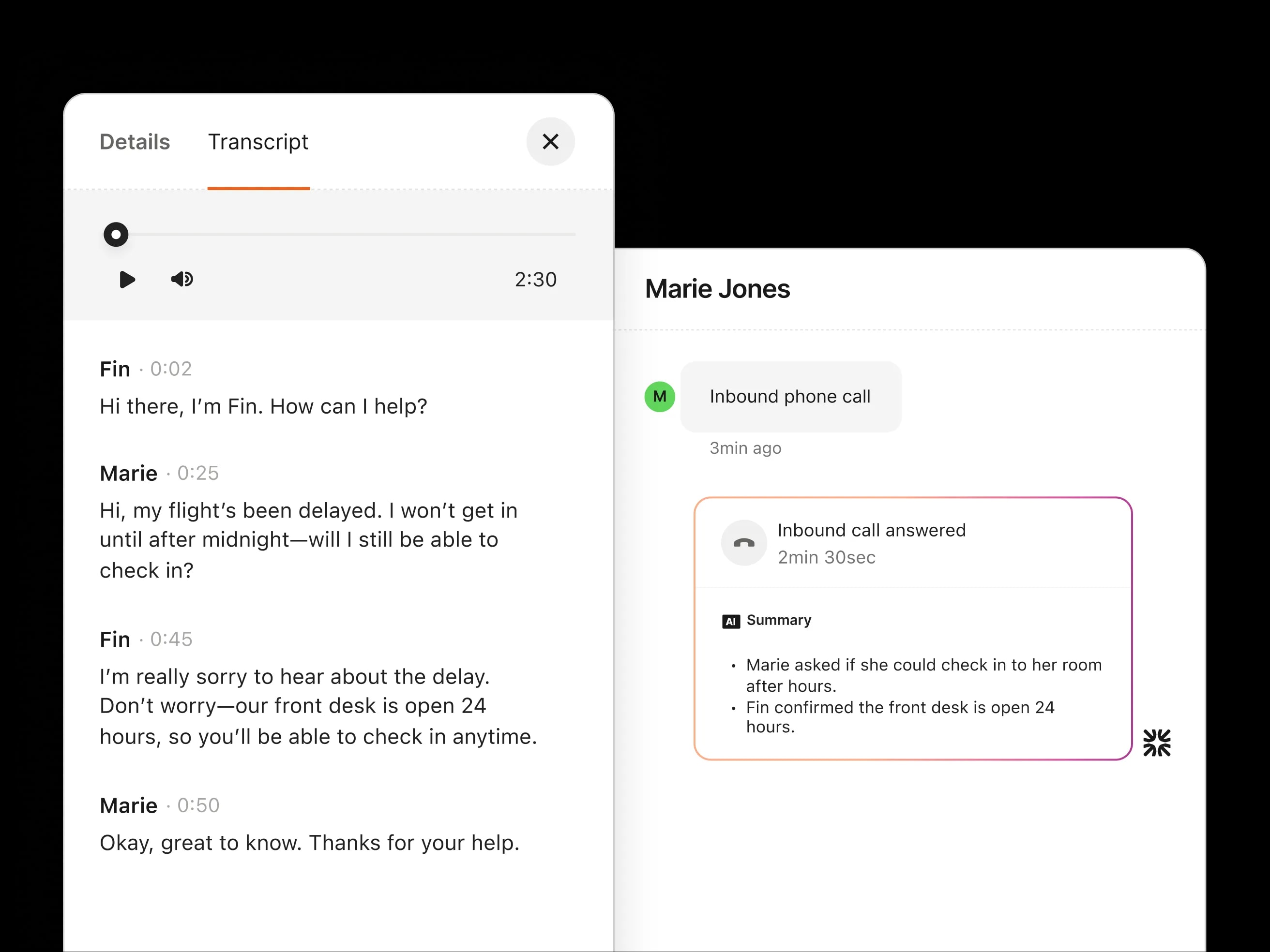 Inspect every answer