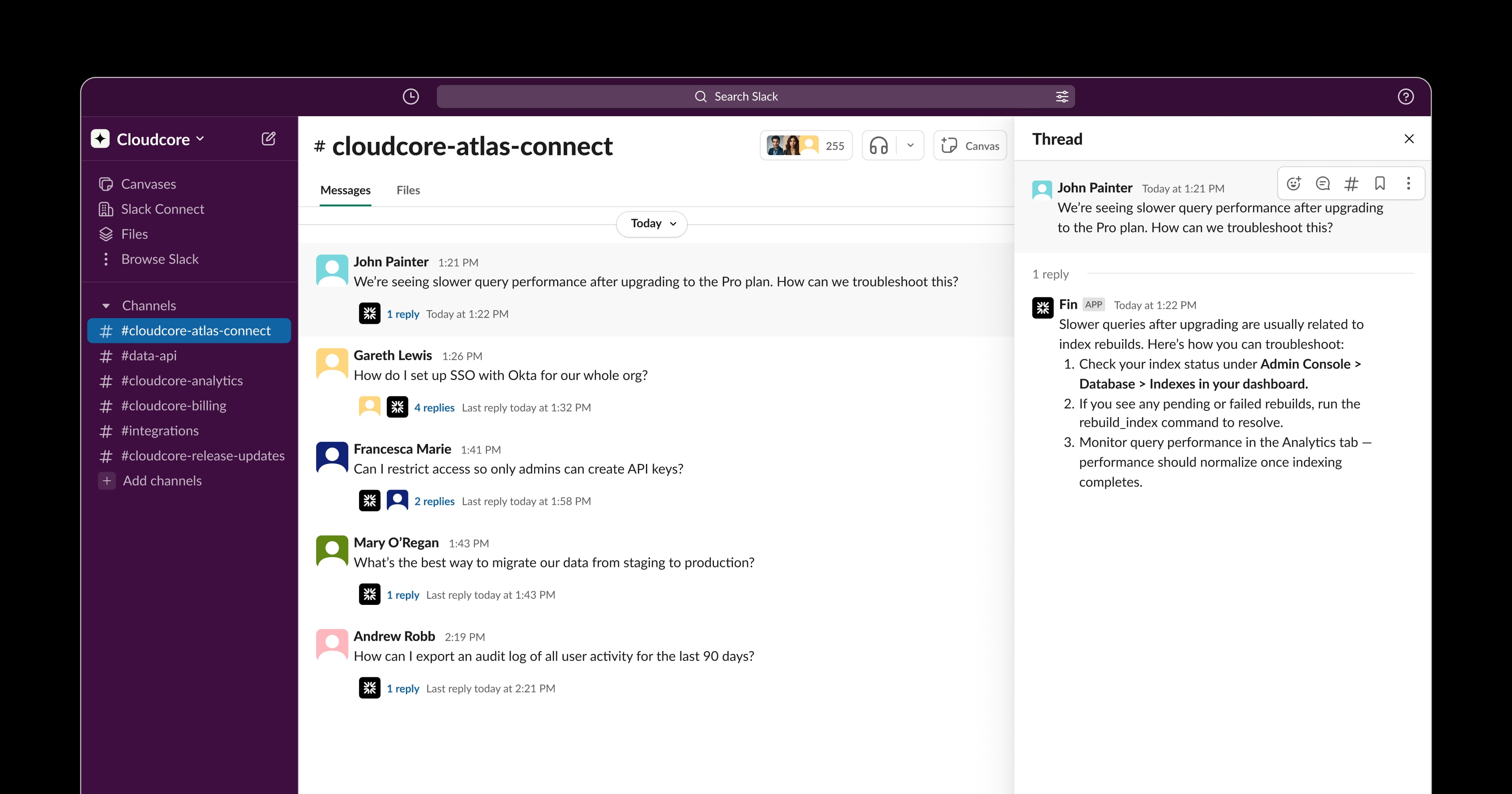 Slack UI