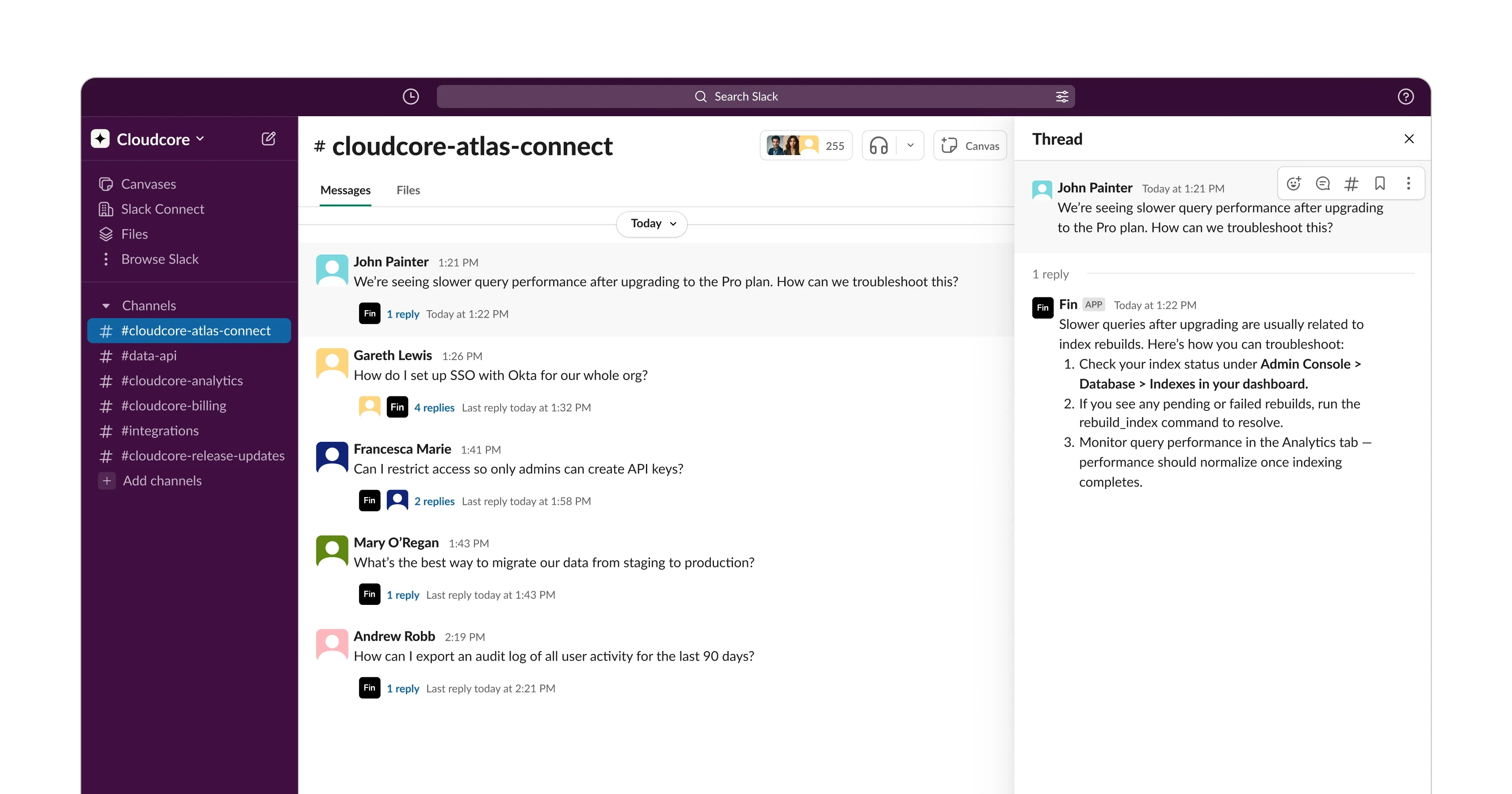Slack UI