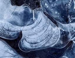 An image depicting the feeling of layered ice.