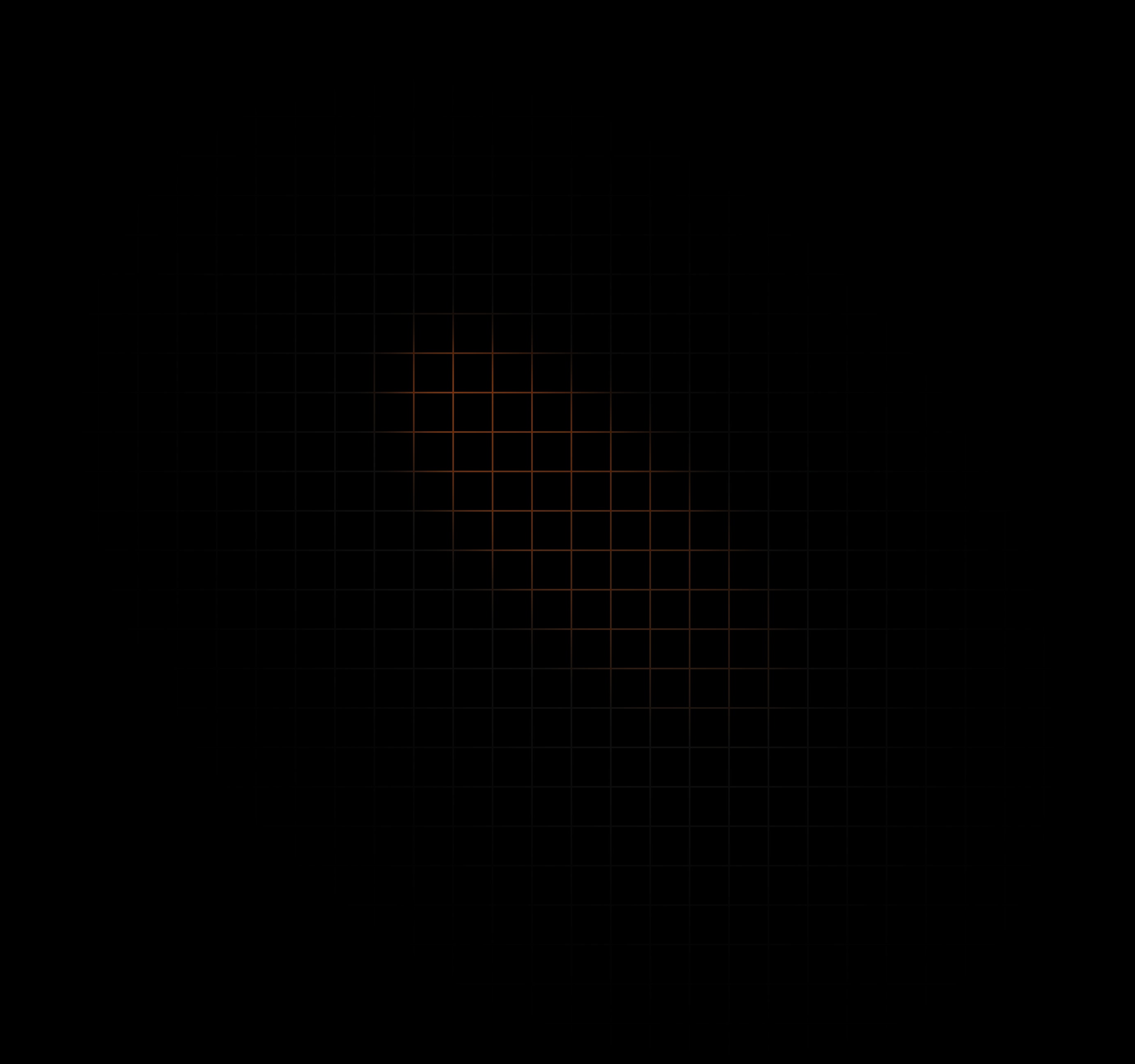 Orange grid pattern decoration