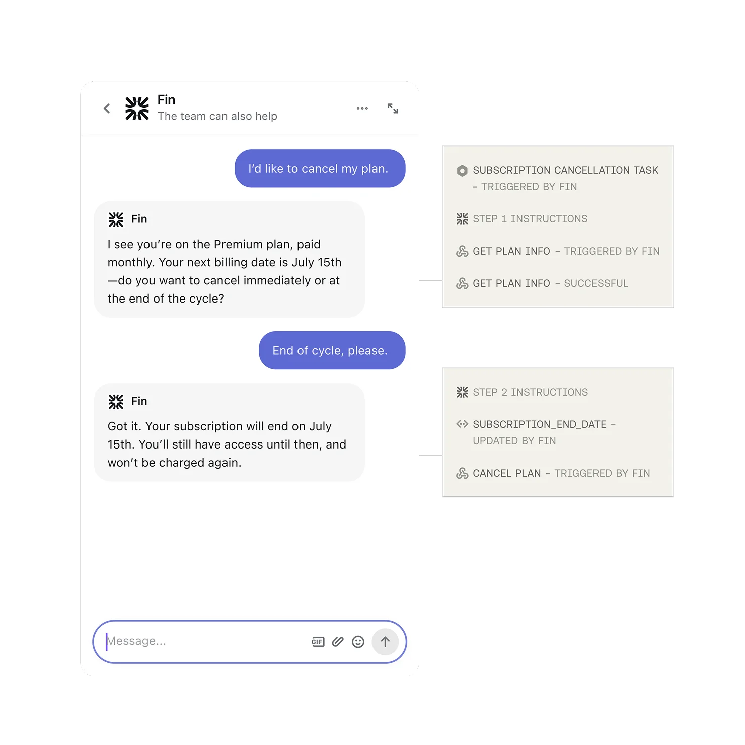 Automating common SaaS support workflows on mobile