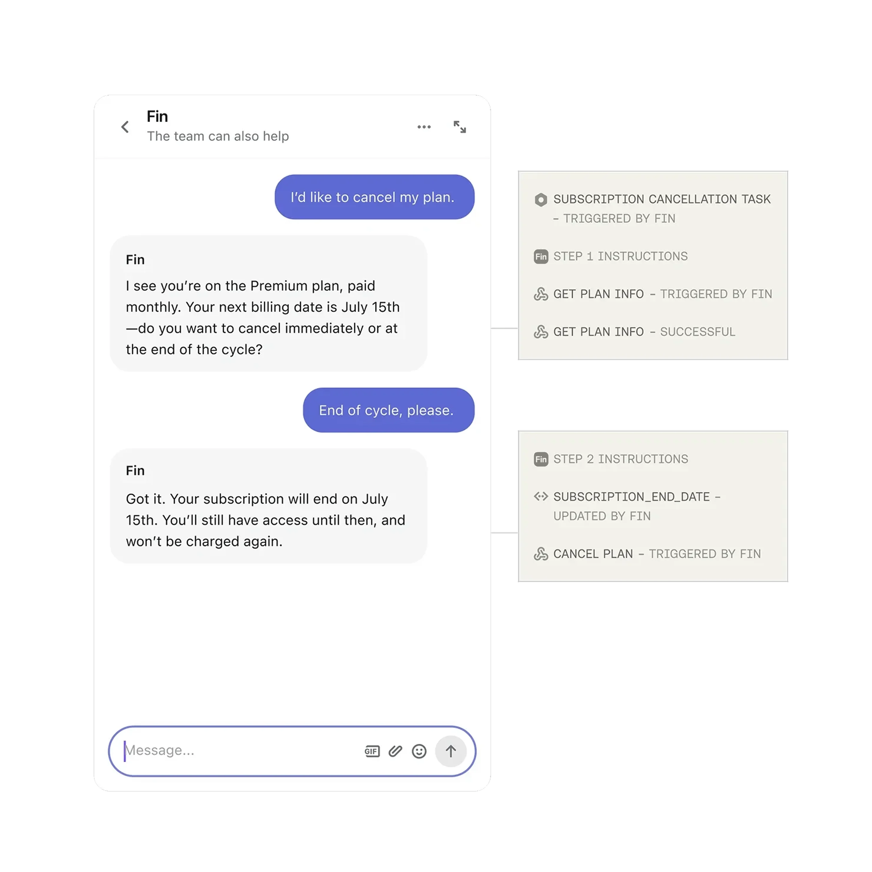 Automating common SaaS support workflows on mobile