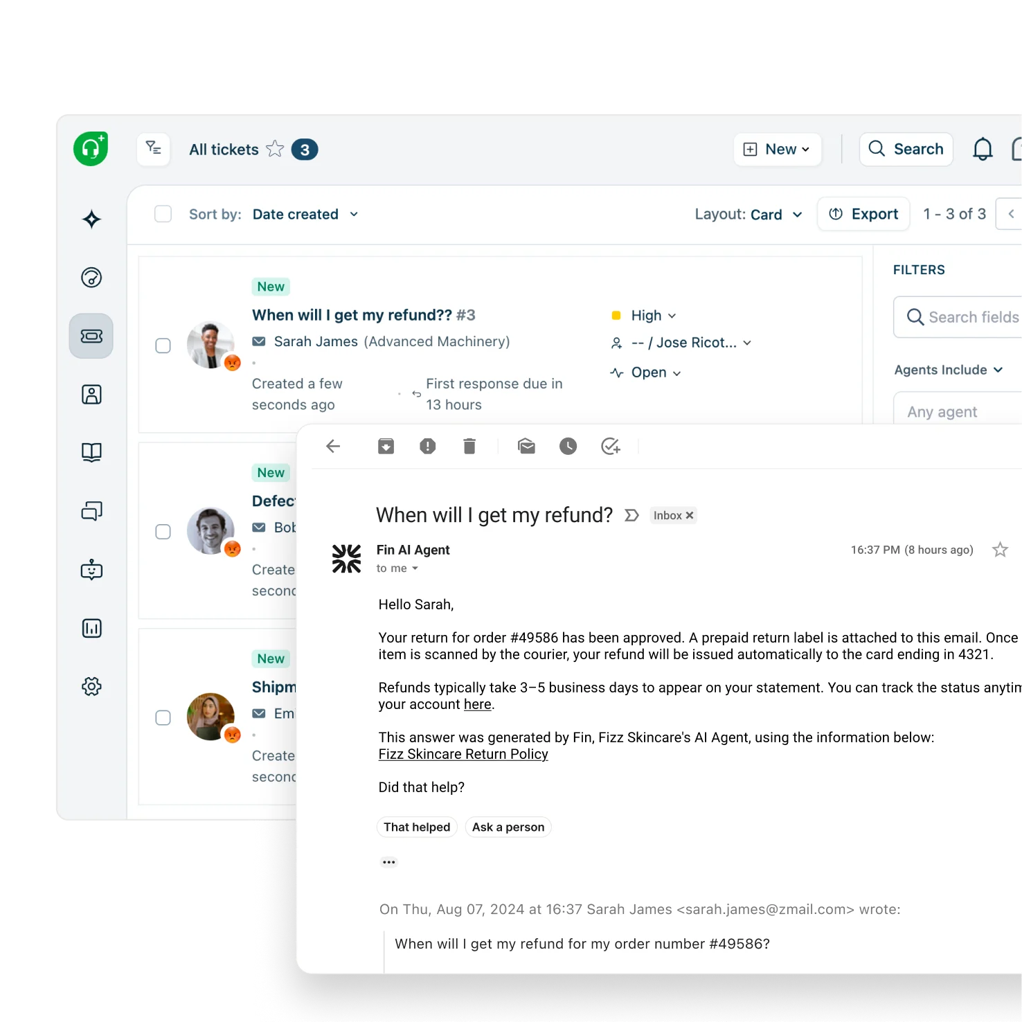 Freshdesk ticket flow
