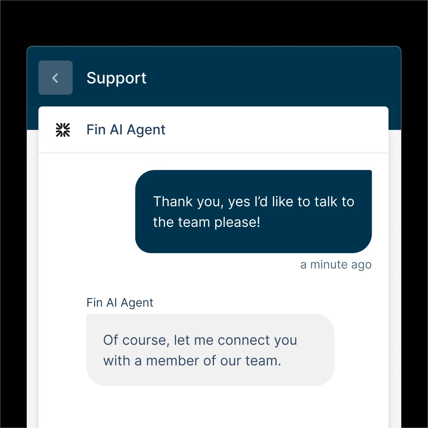 Freshchat live messaging handoff
