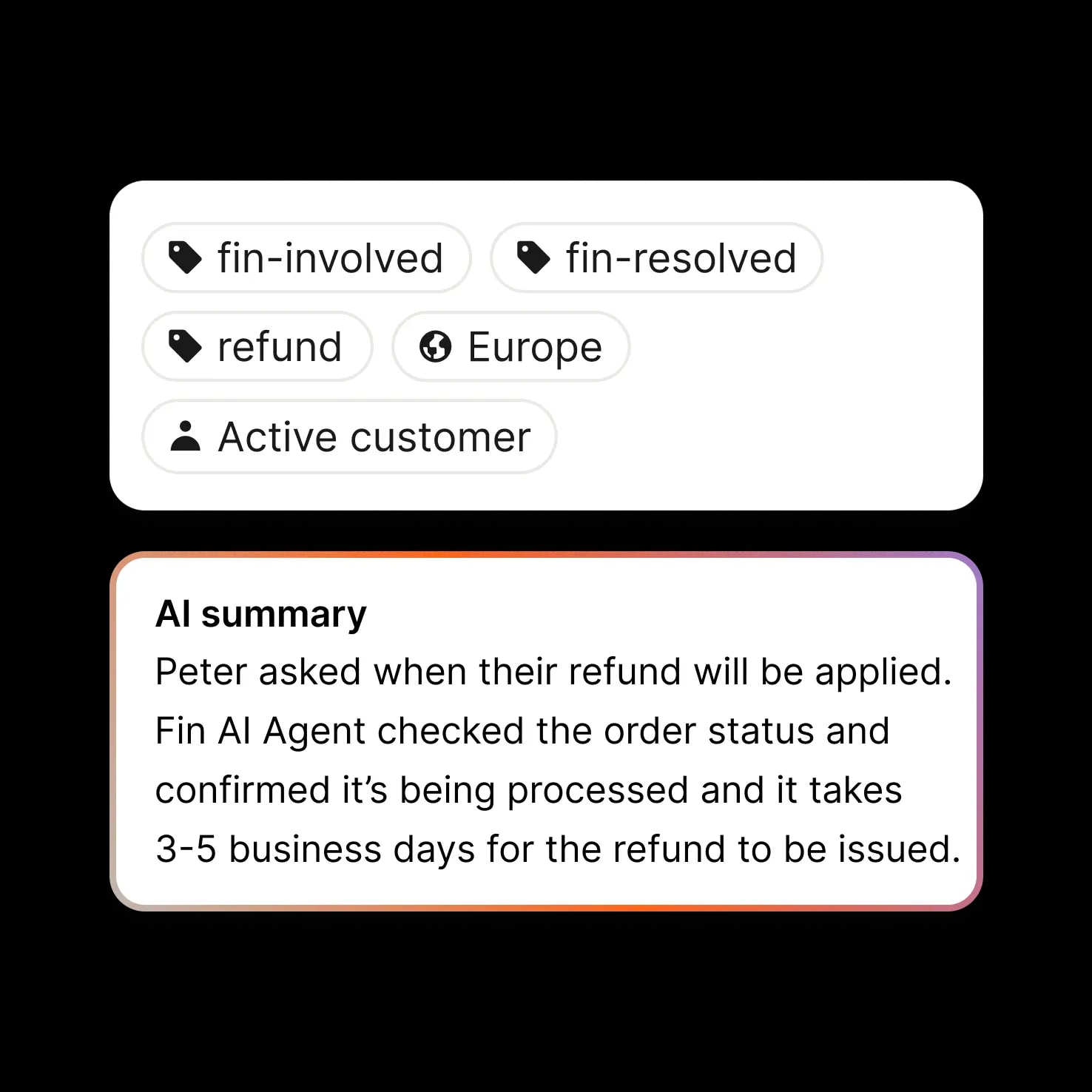 Fin following HubSpot ticket routing and automation workflows