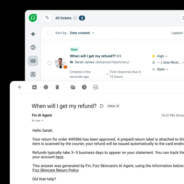 Fin for Freshdesk customer experience