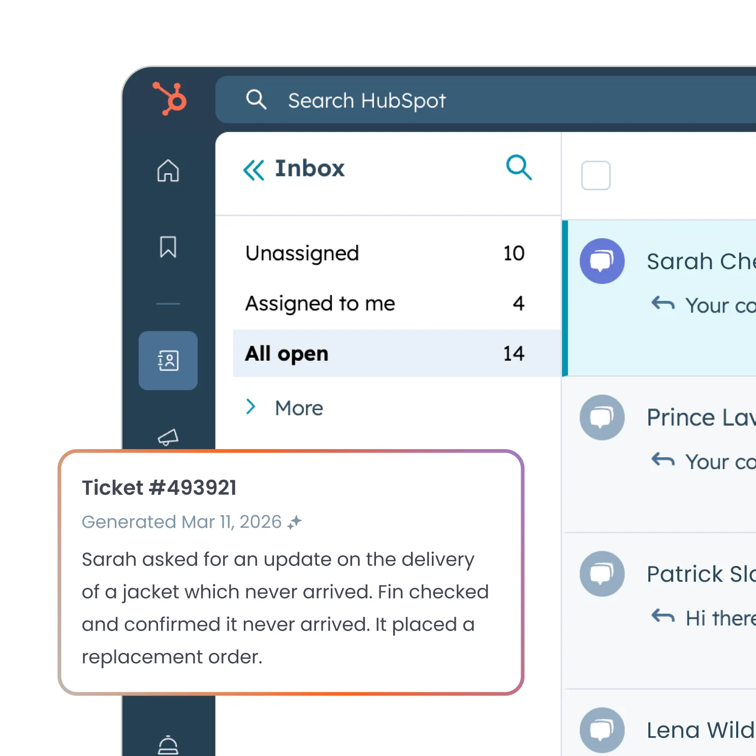 Fin messenger UI