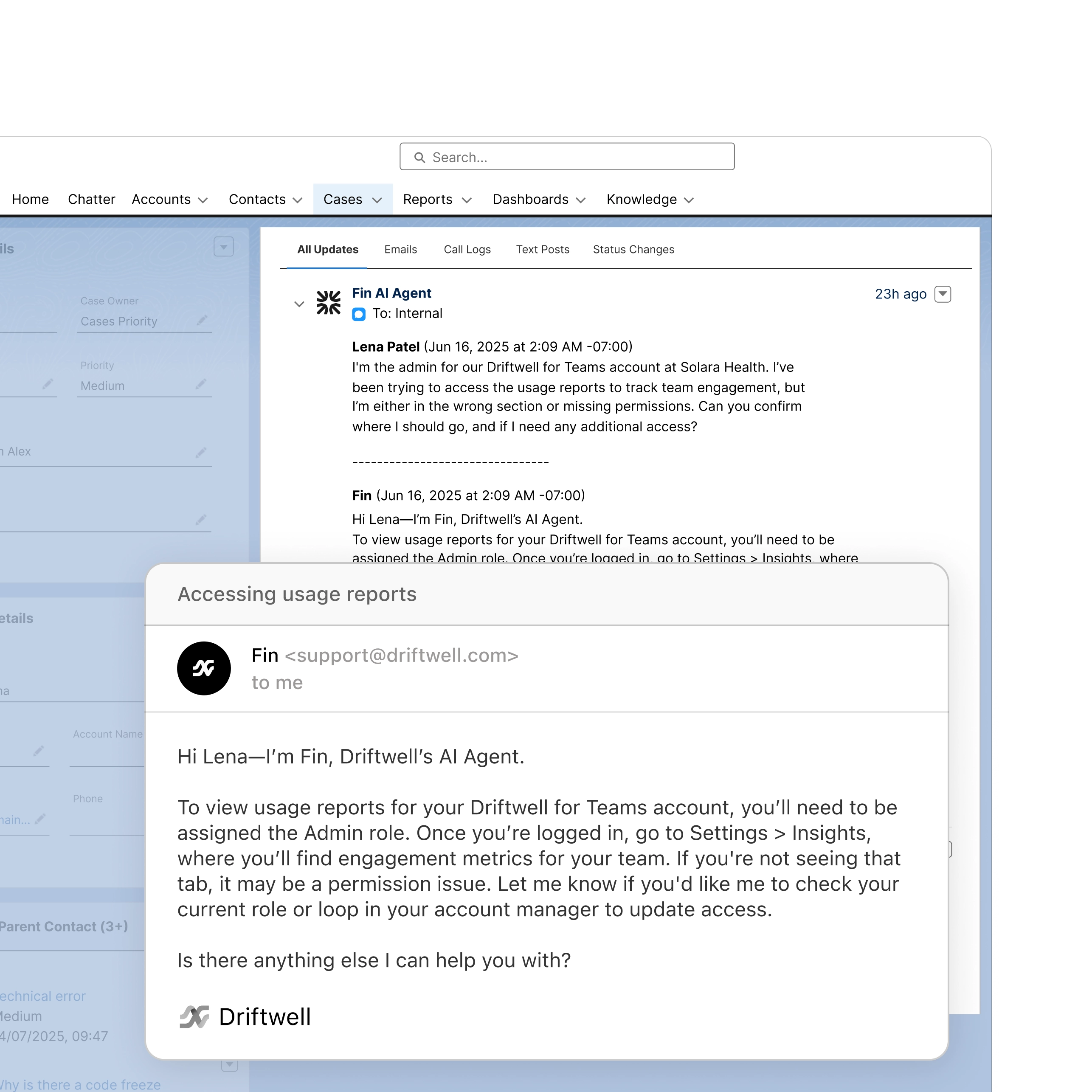 Salesforce Cases