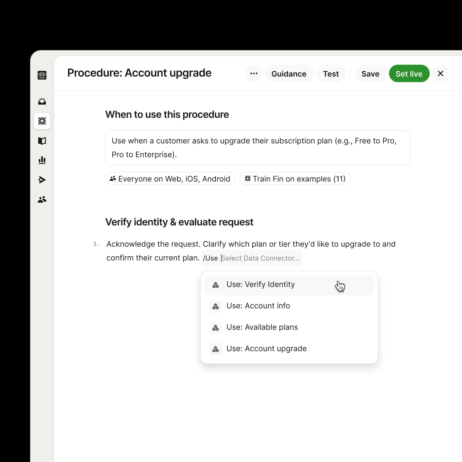 Train, Test, Deploy, Analyze workflow