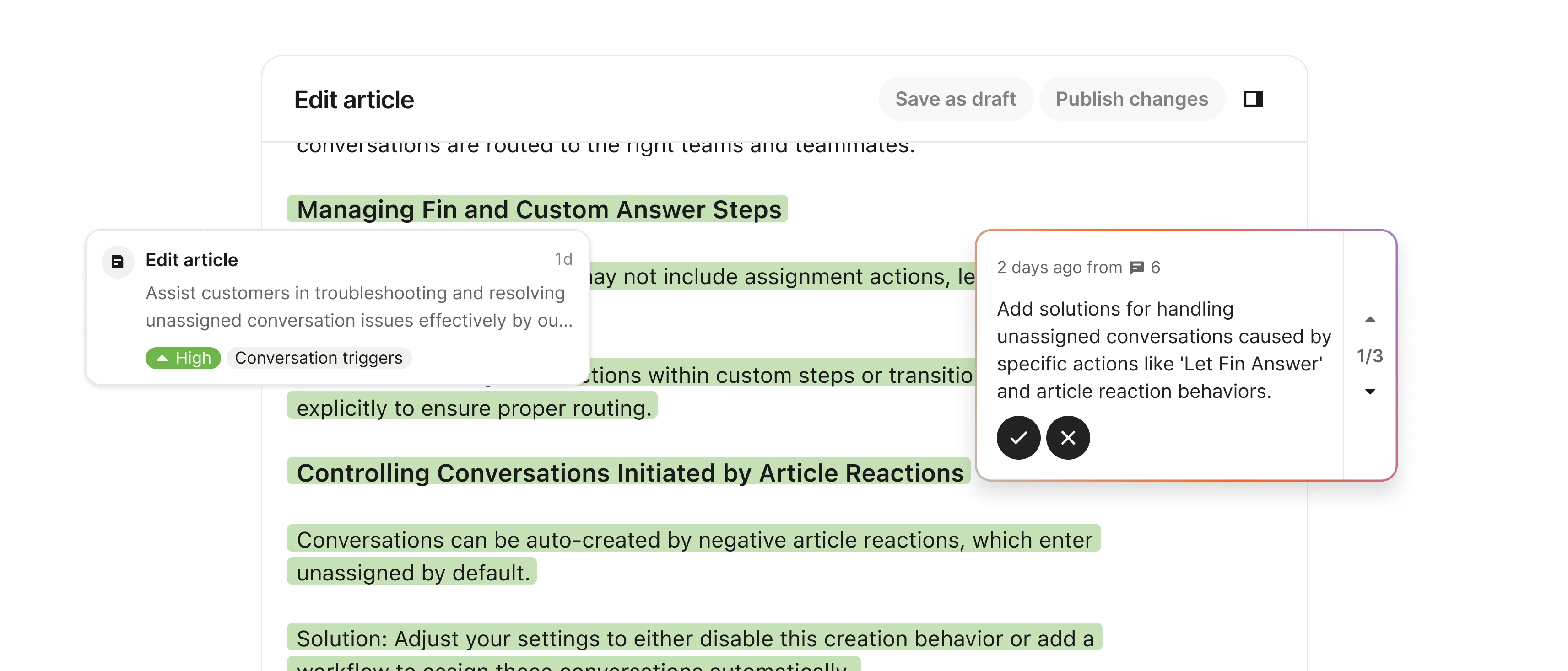 Get Suggestions to enhance your content