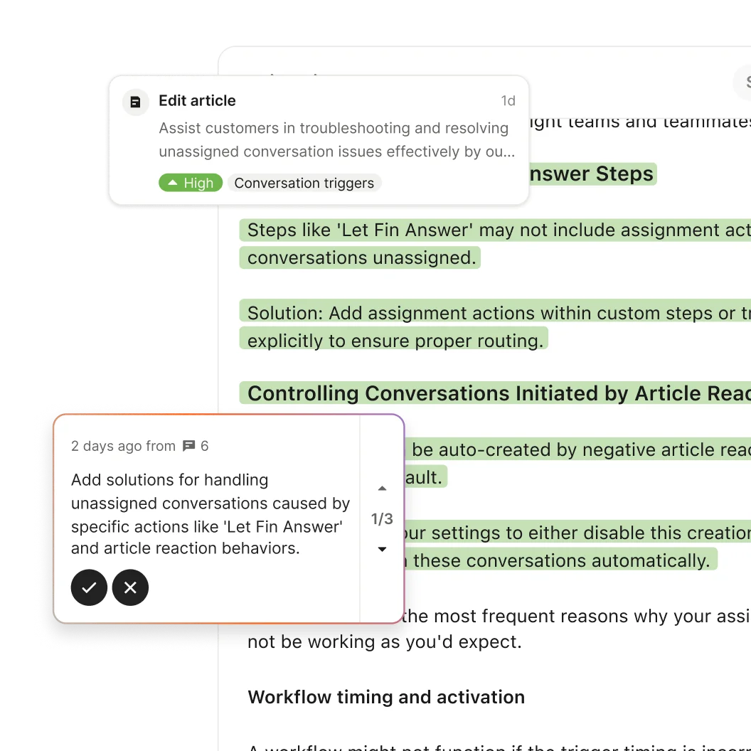 Get Suggestions to enhance your content