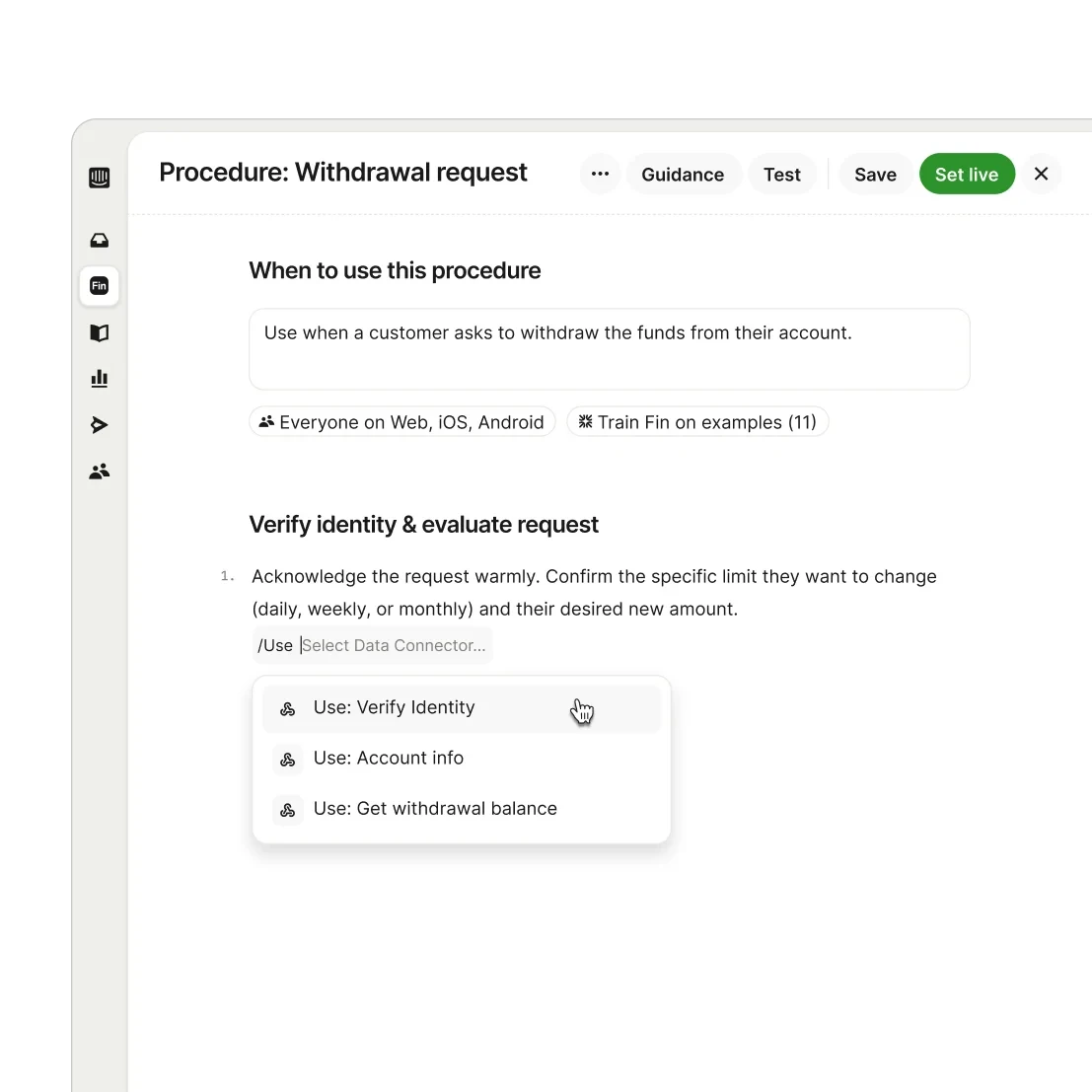 Fin handling complex queries with Procedures