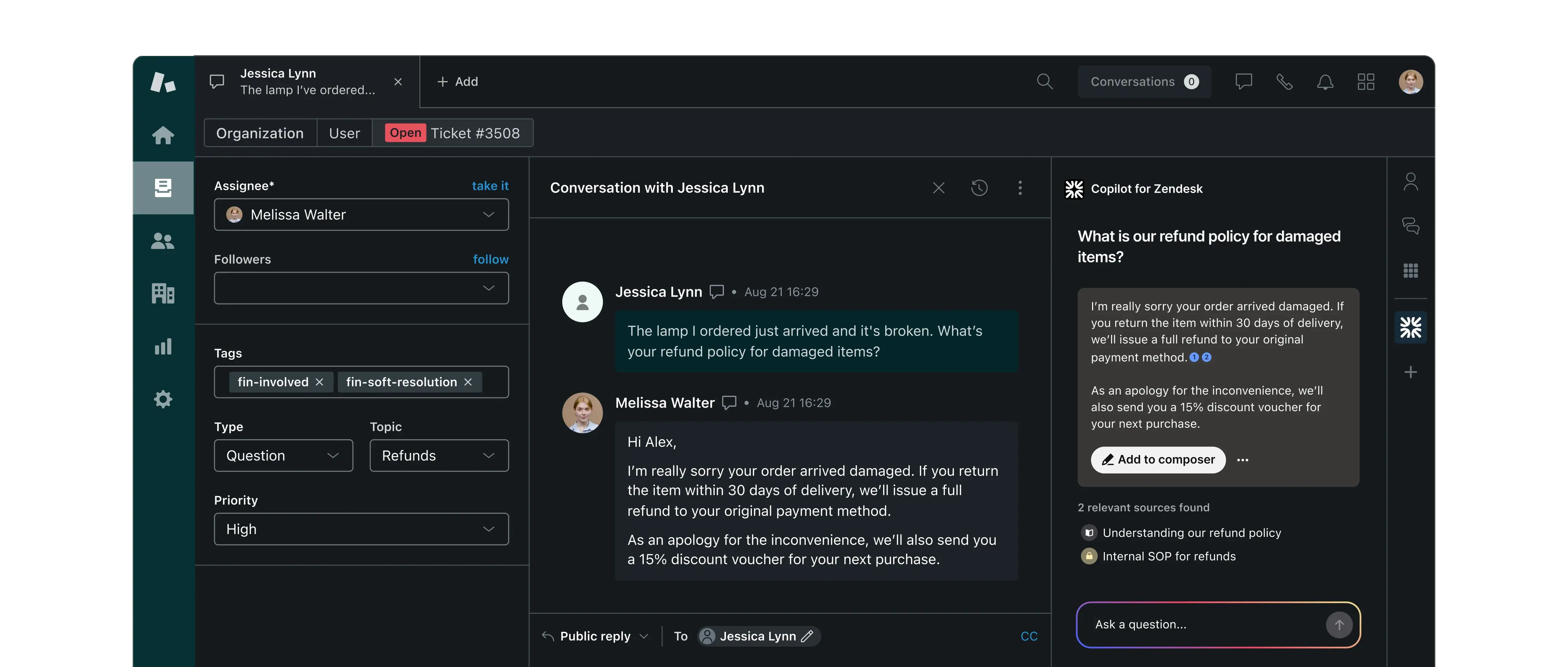 Customer experience score