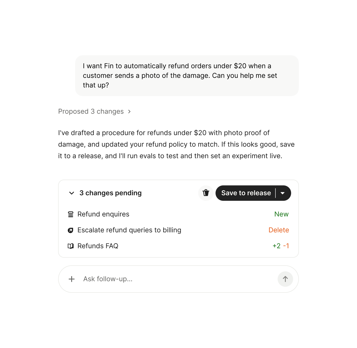 Operator preparing an experiment to automate refund handling