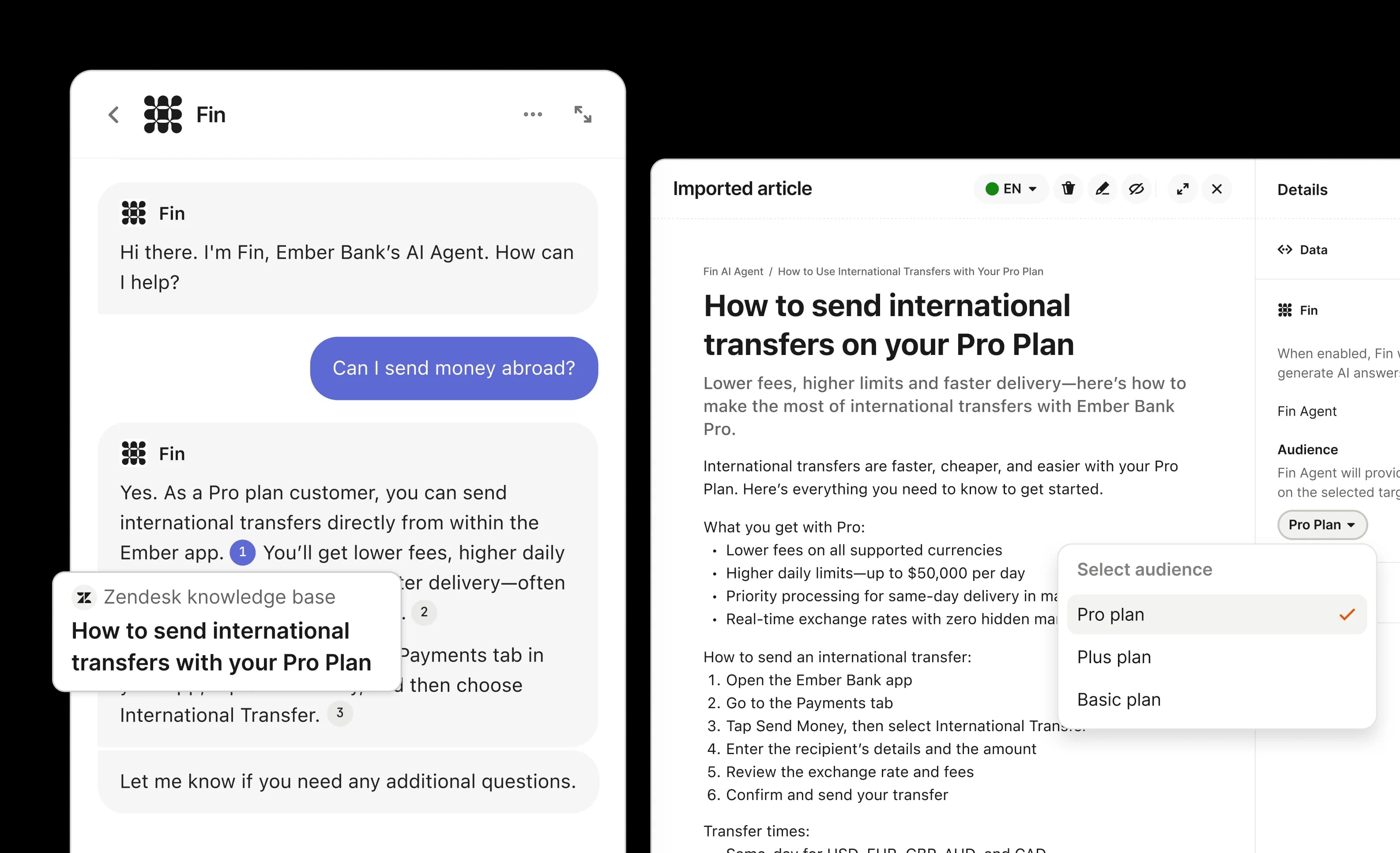 Configuring Fin by Zendesk brand and customer tier