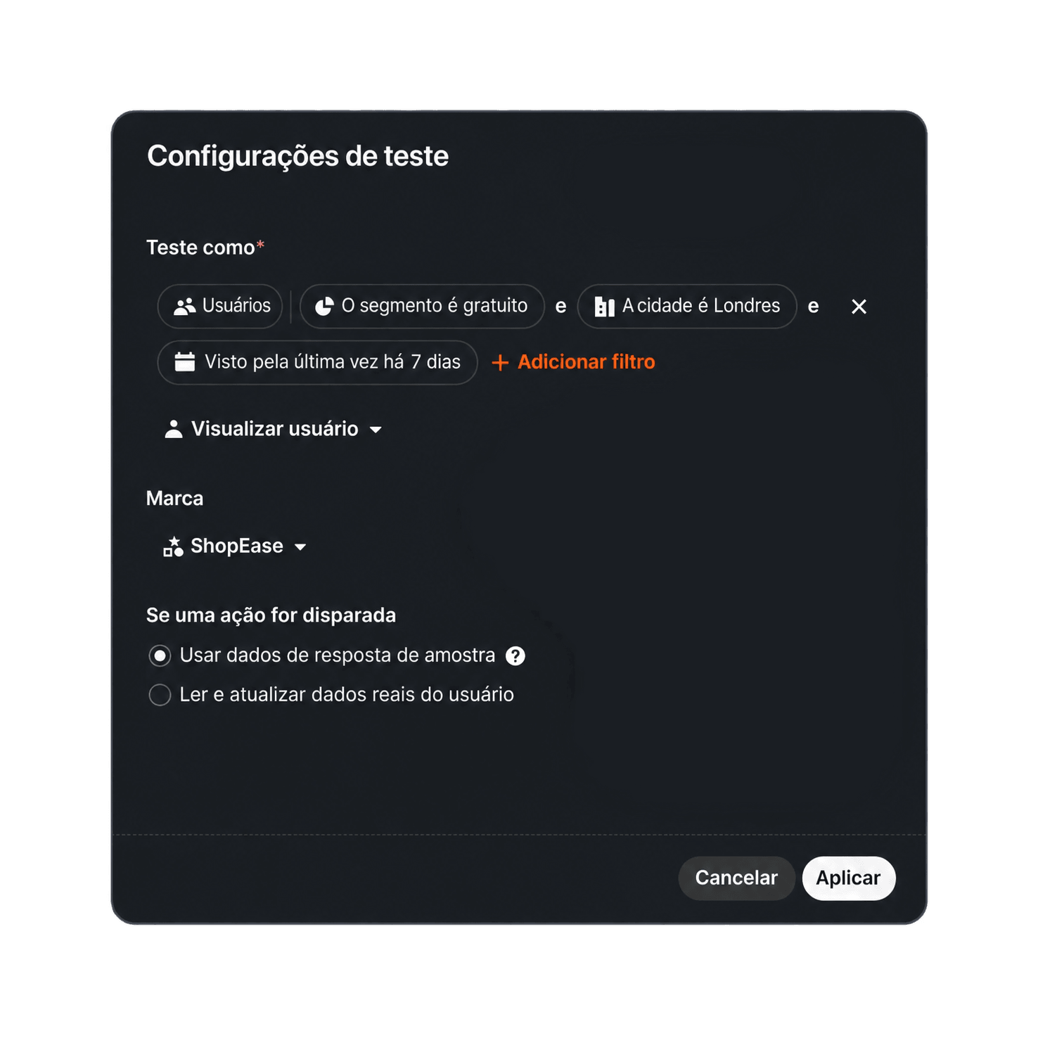Teste de público-alvo