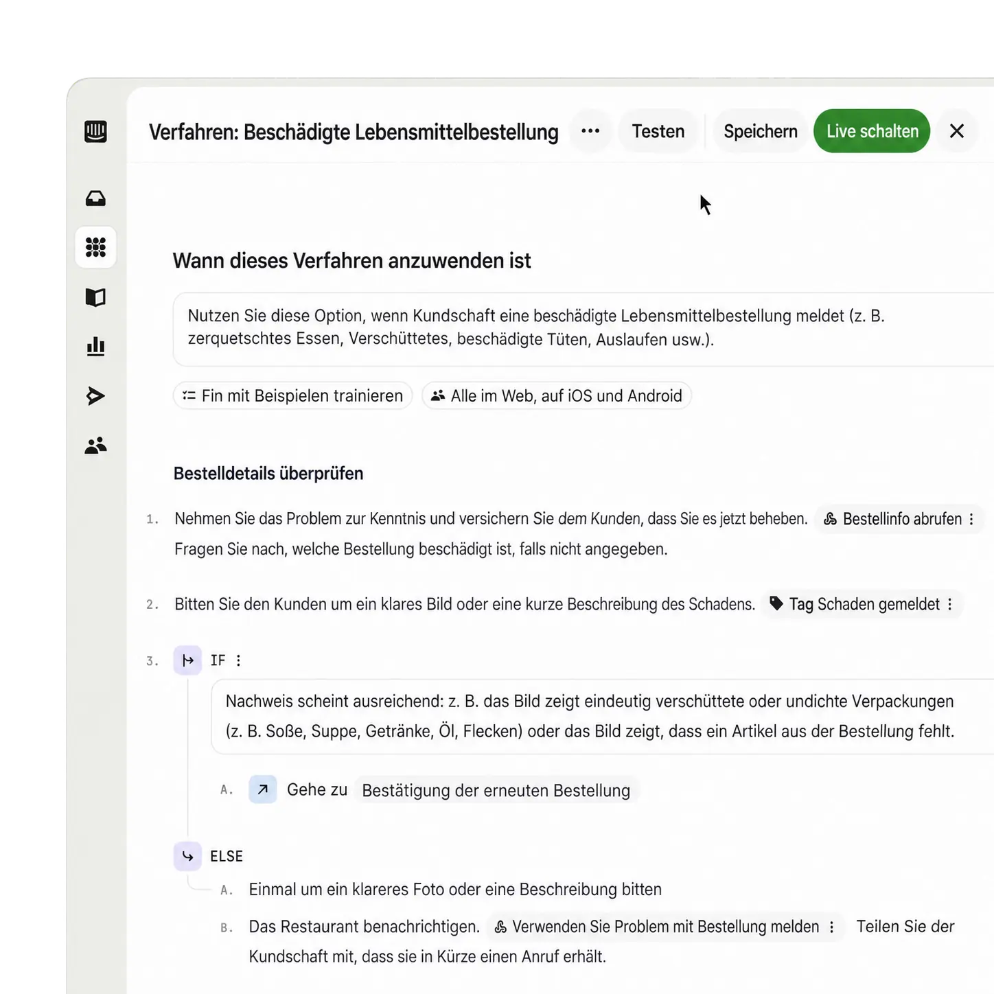 Ein simuliertes Kundengespräch in der Bewertung