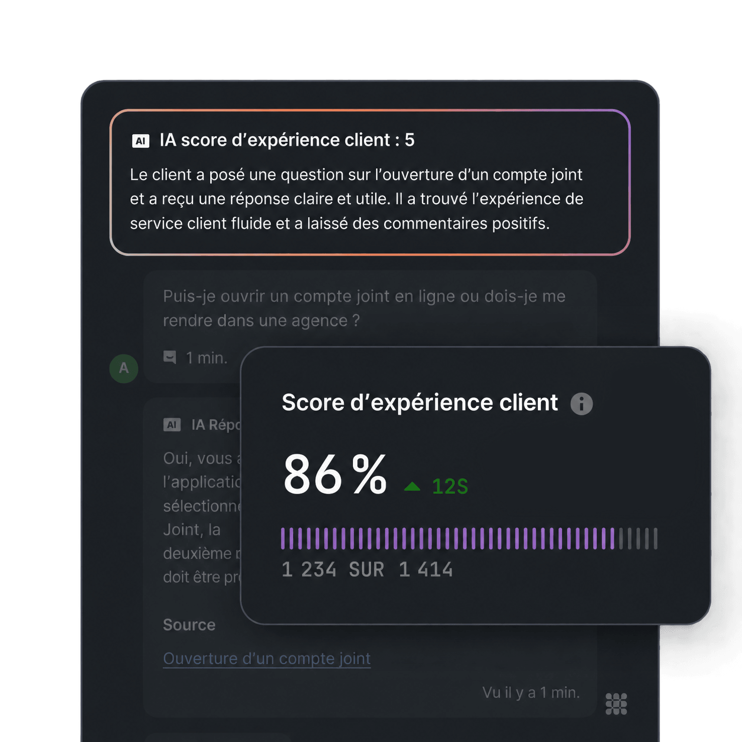 Score d’expérience client