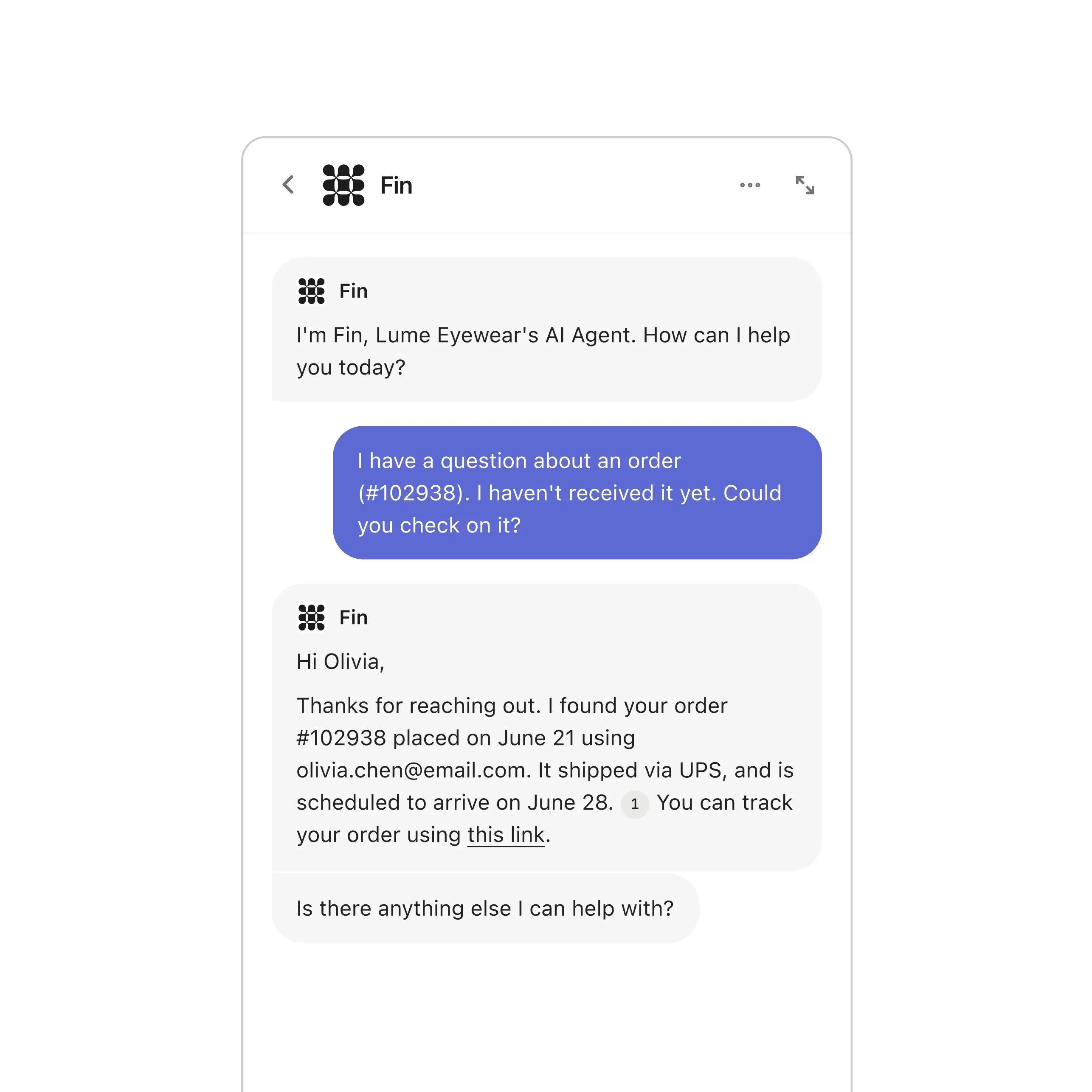Fin Messenger UI