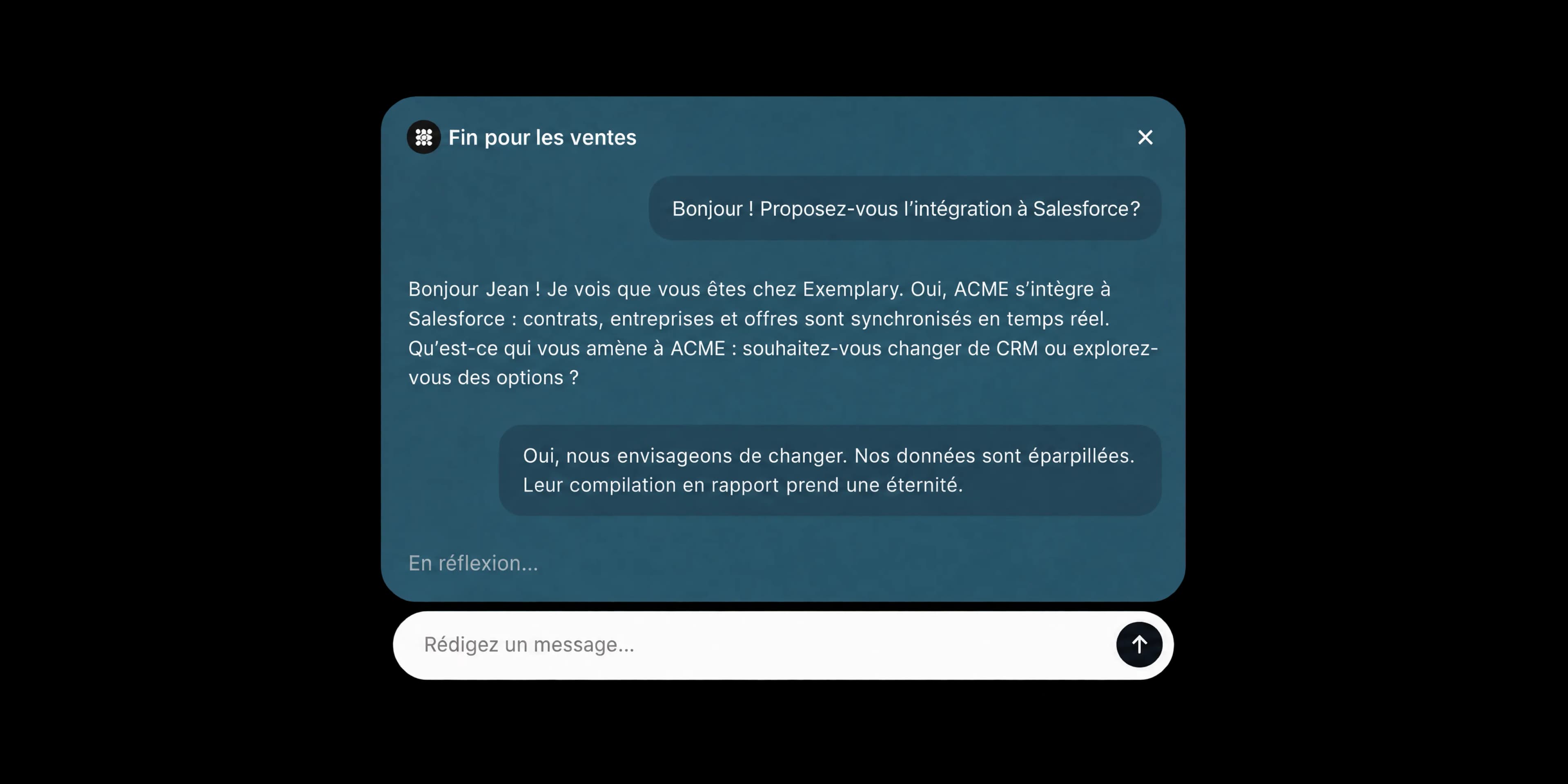 Fin qualifie et convertit une demande commerciale entrante