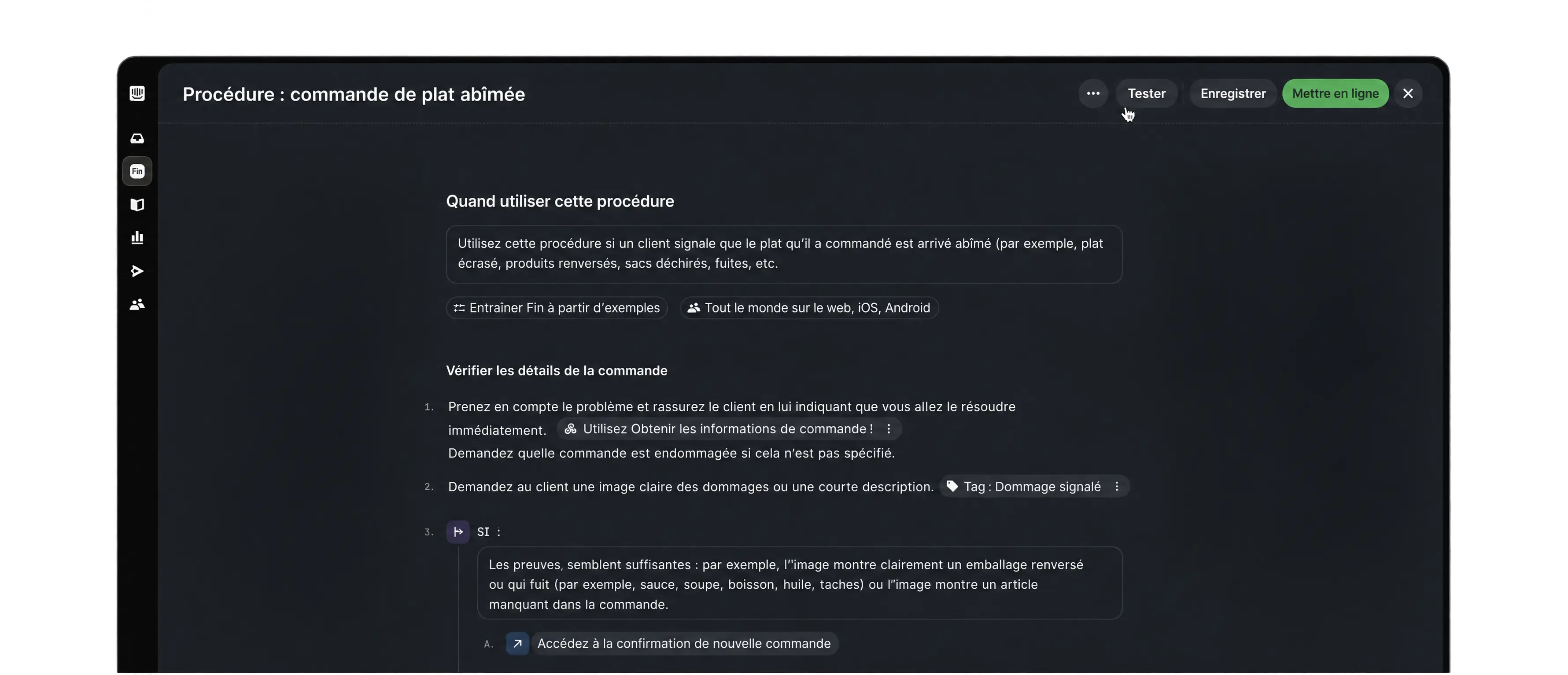 Tests de simulation