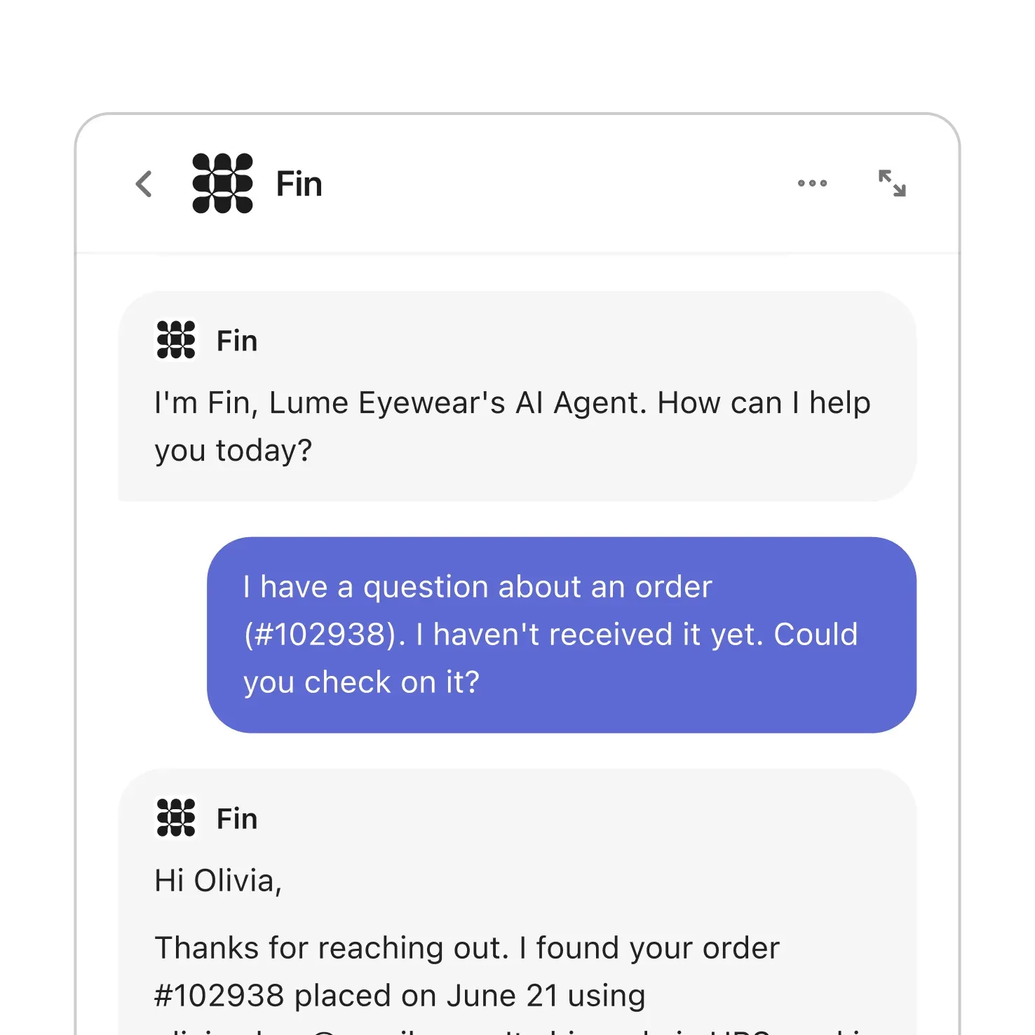 Fin Messenger UI