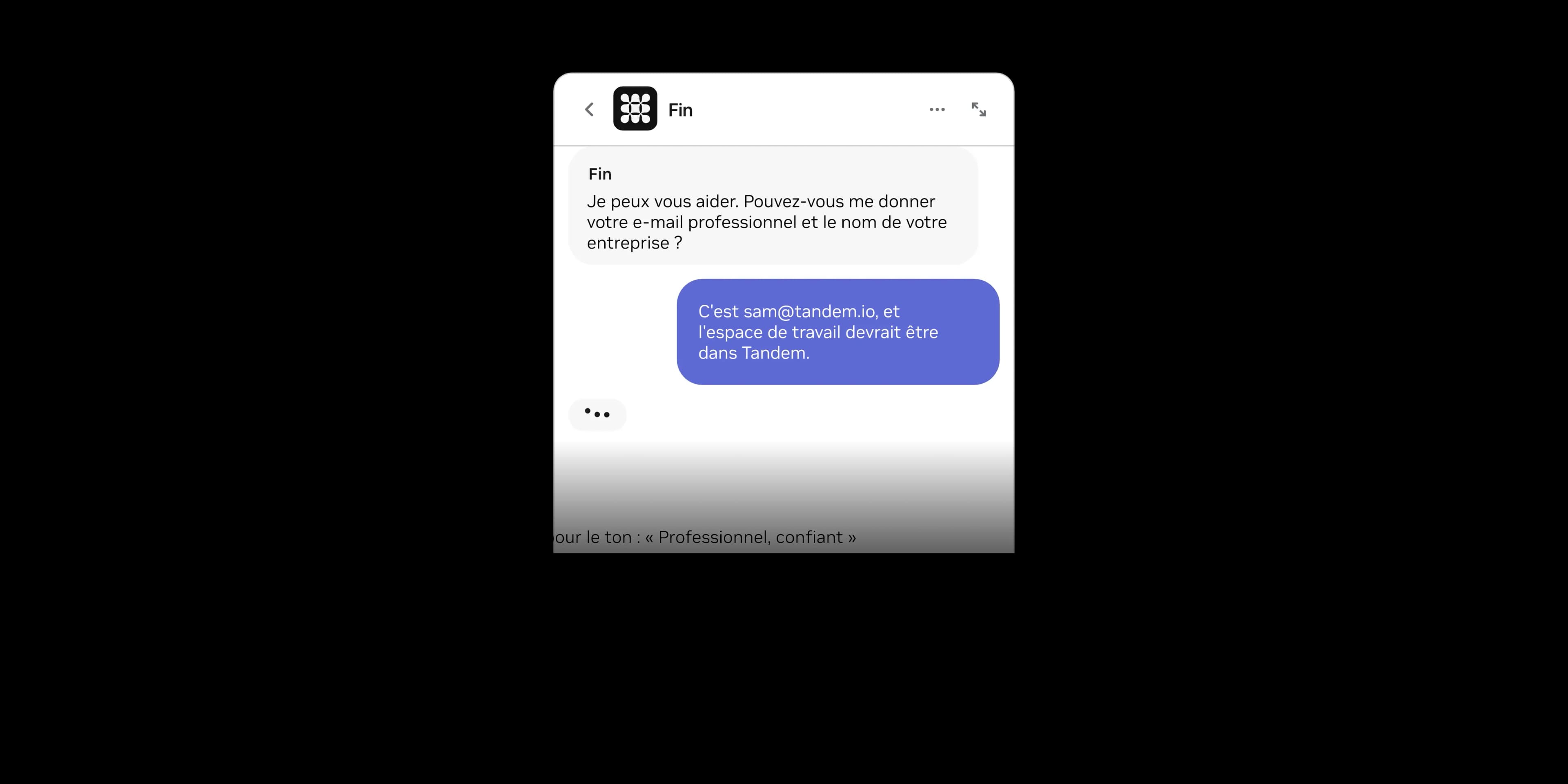 Fin résout une conversation de service client