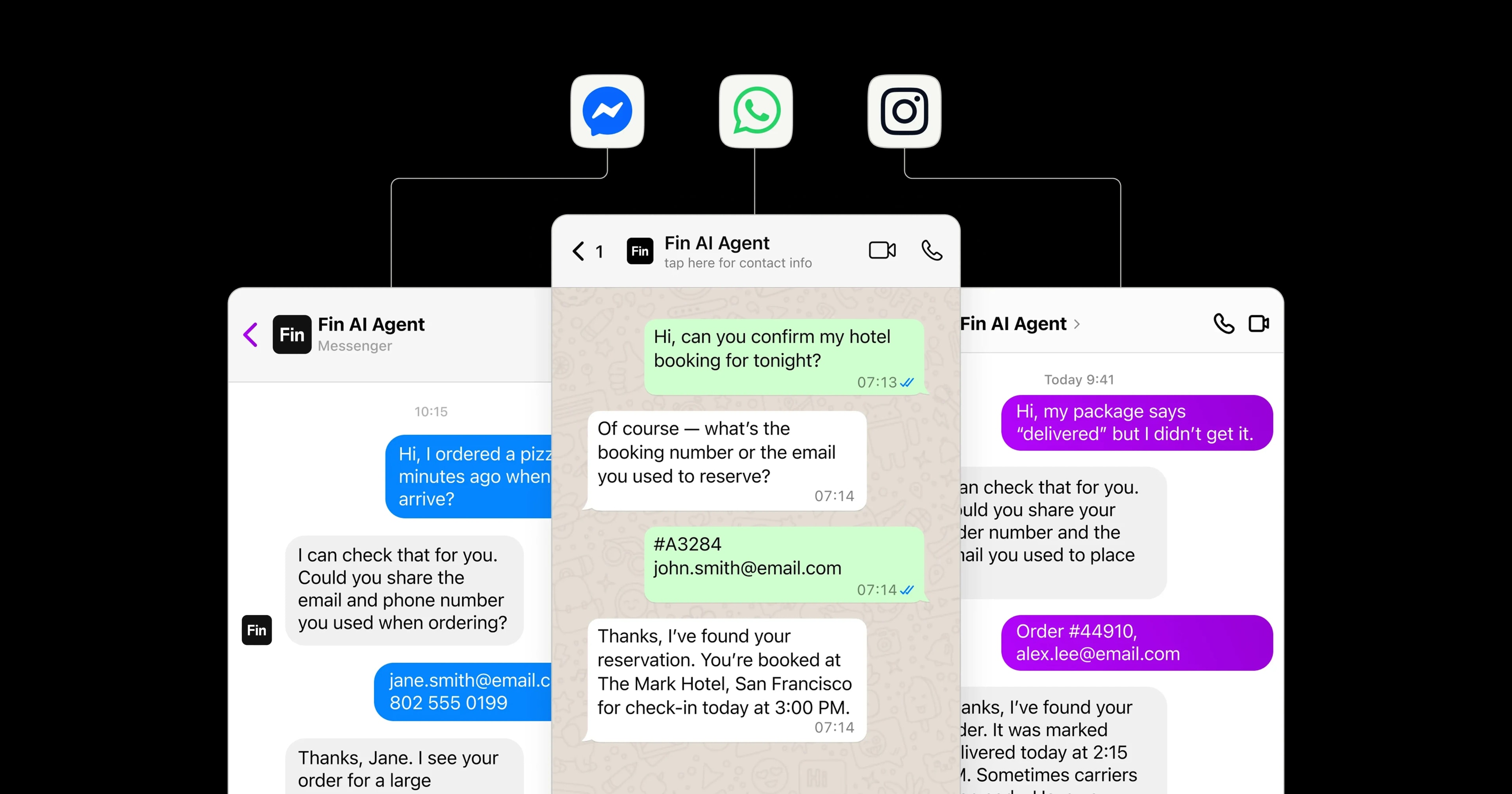 Fin for Meta apps support — WhatsApp, Instagram, and Facebook Messenger