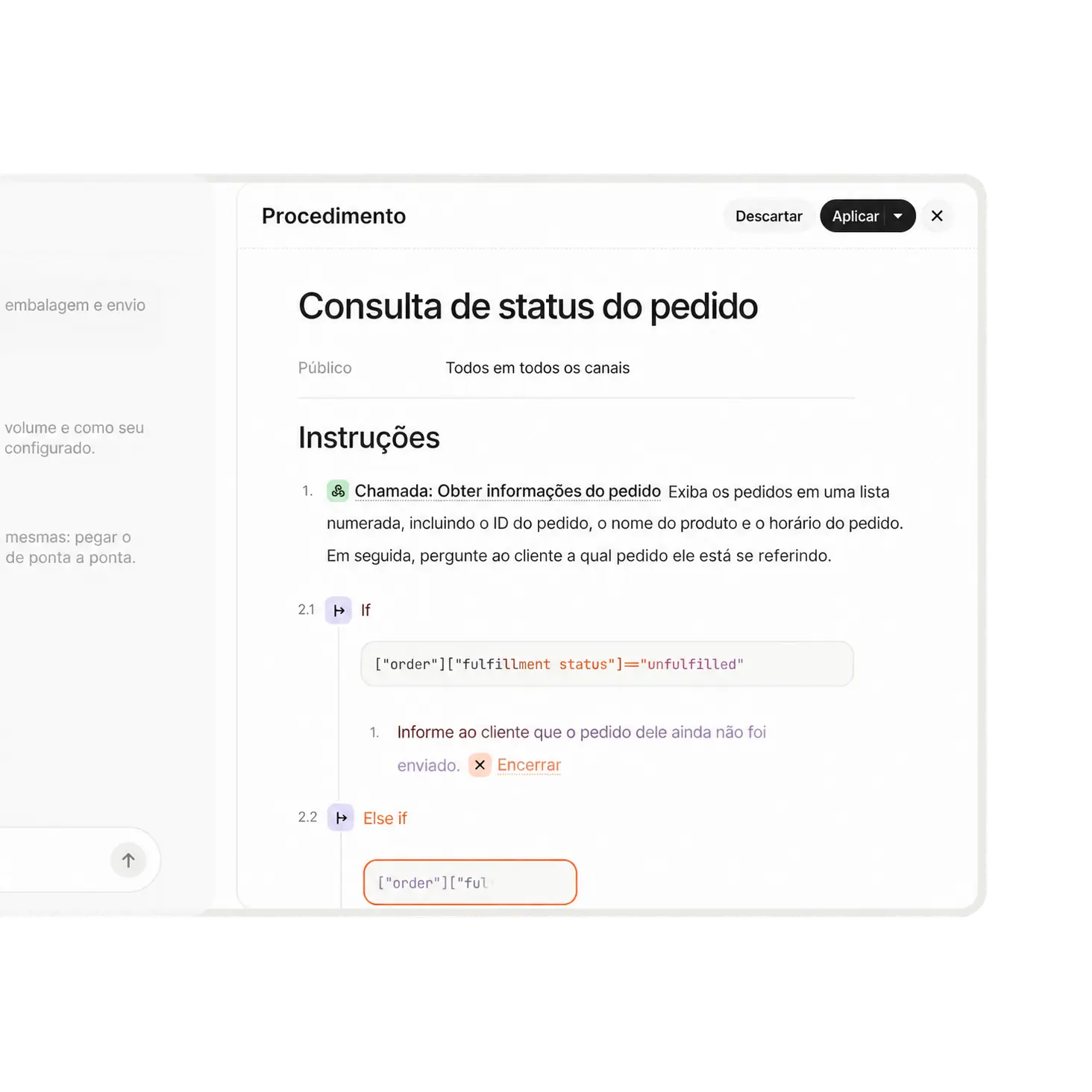 Automação do Operator