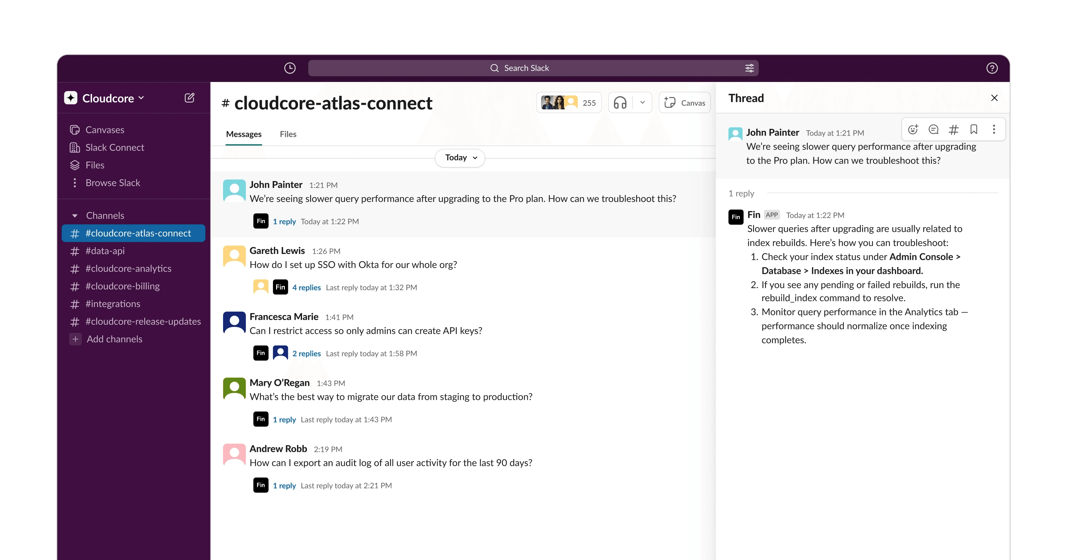 Slack UI