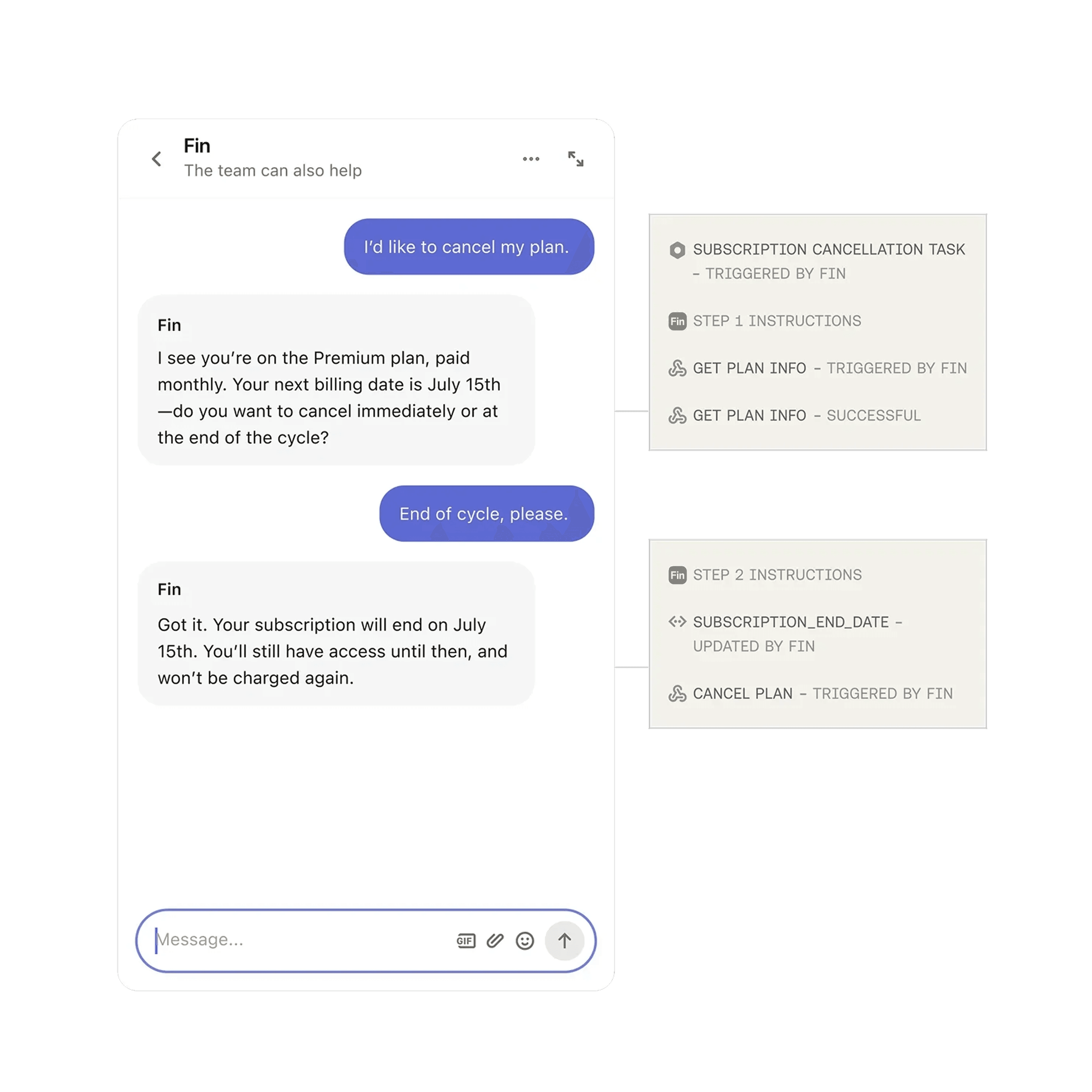Automating common SaaS support workflows on mobile