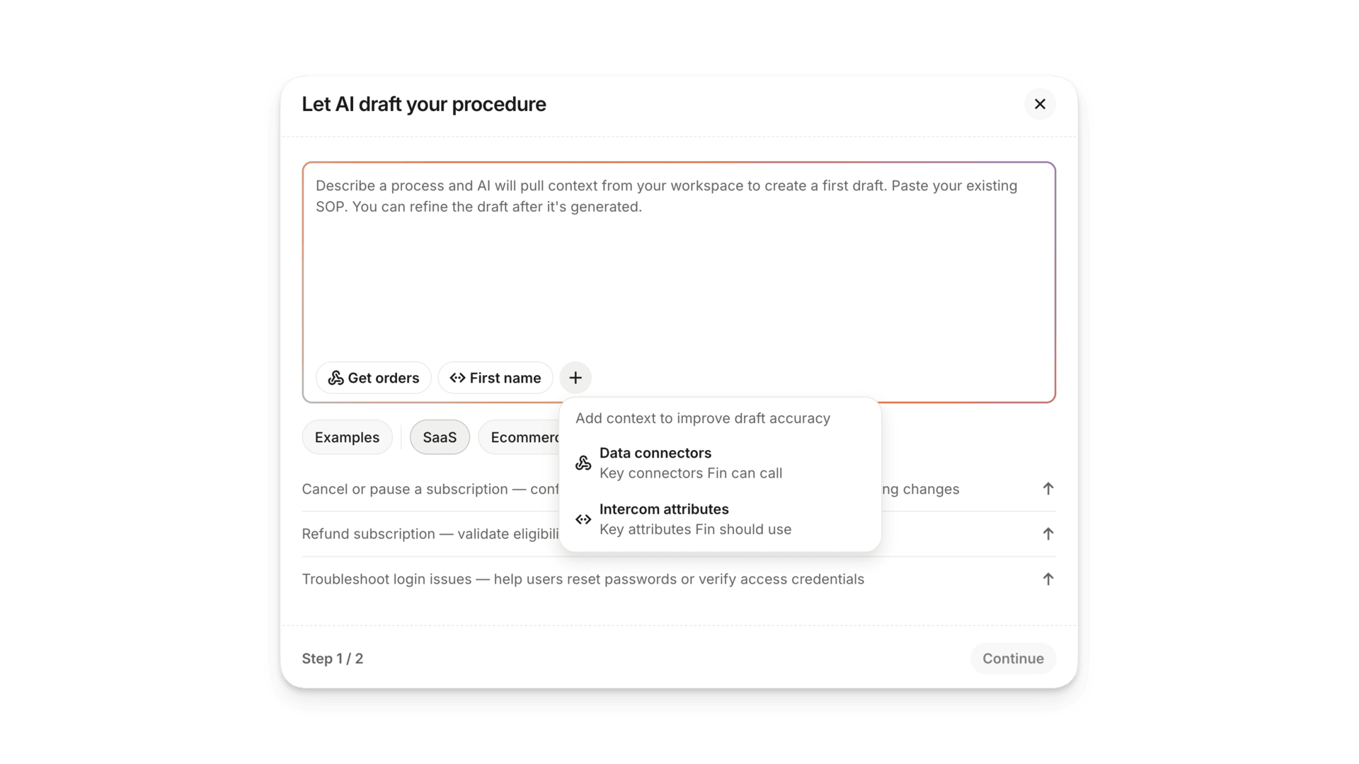 Procedures: AI-generated
