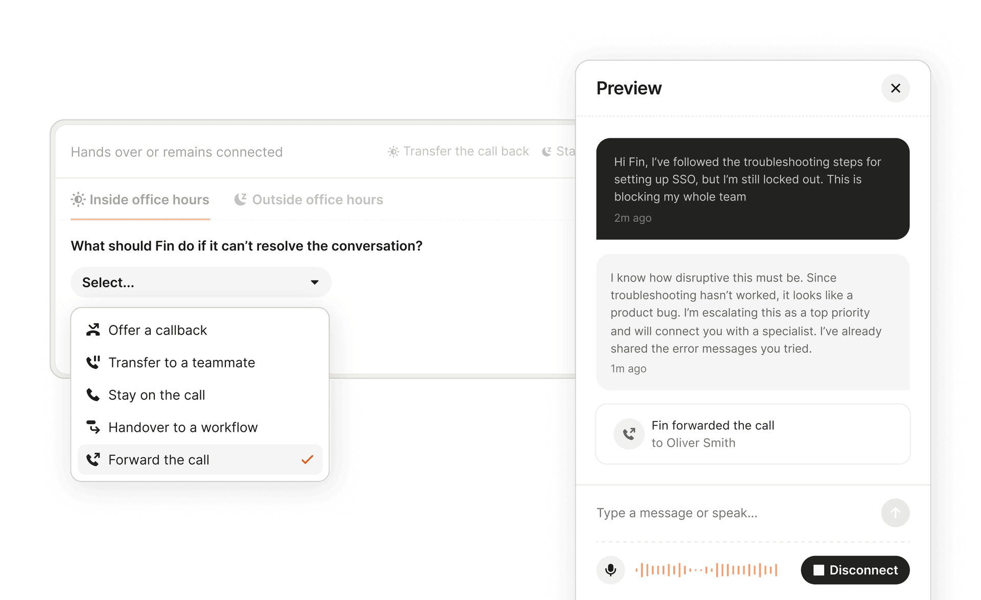 Test handoffs before launch