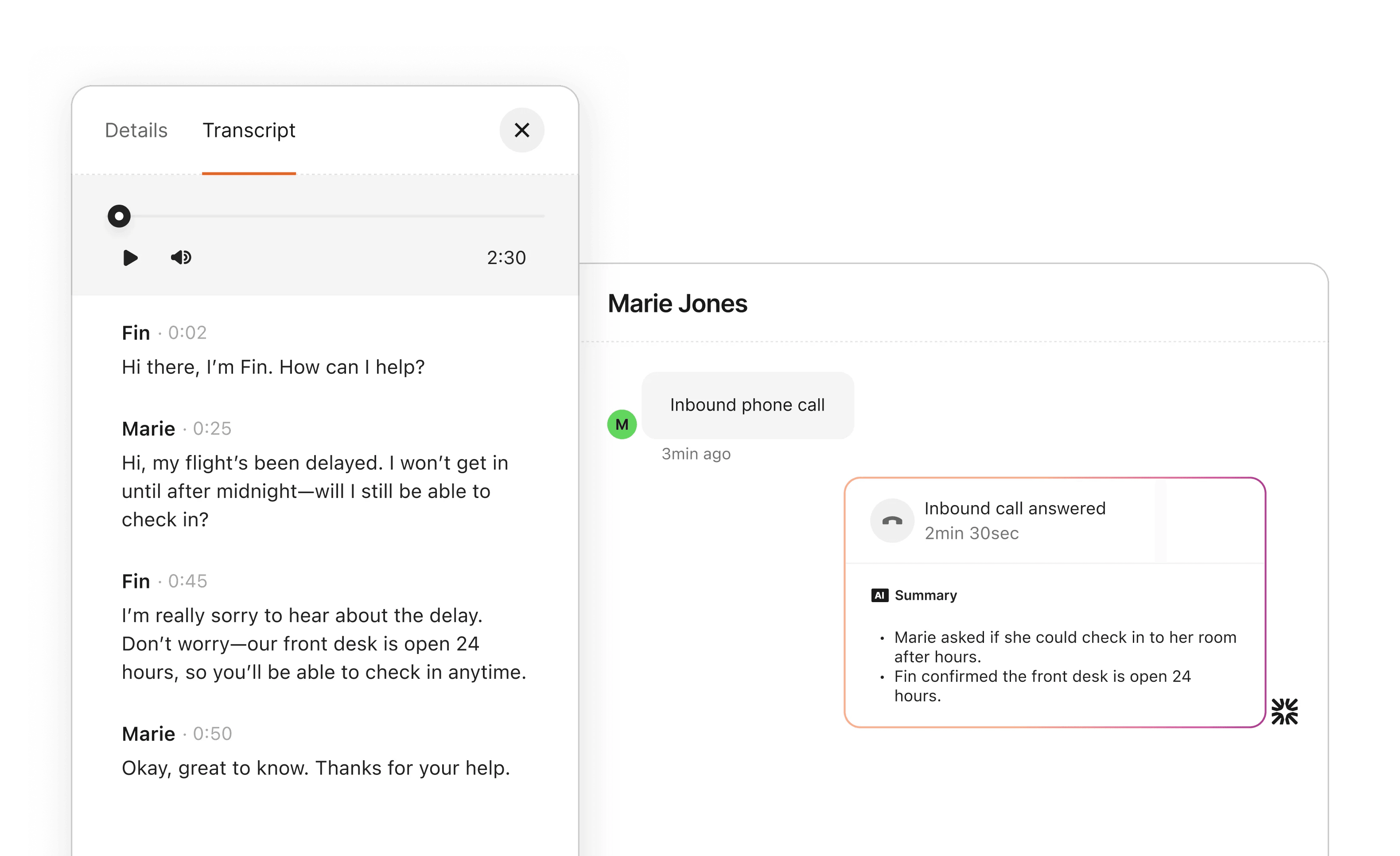 Inspect every answer
