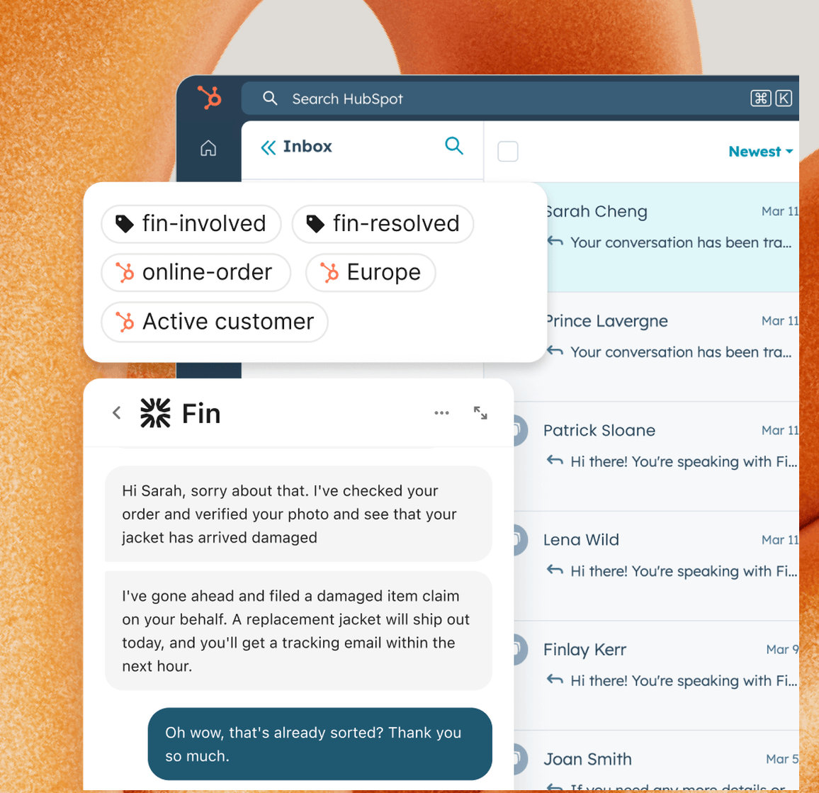 Fin for HubSpot