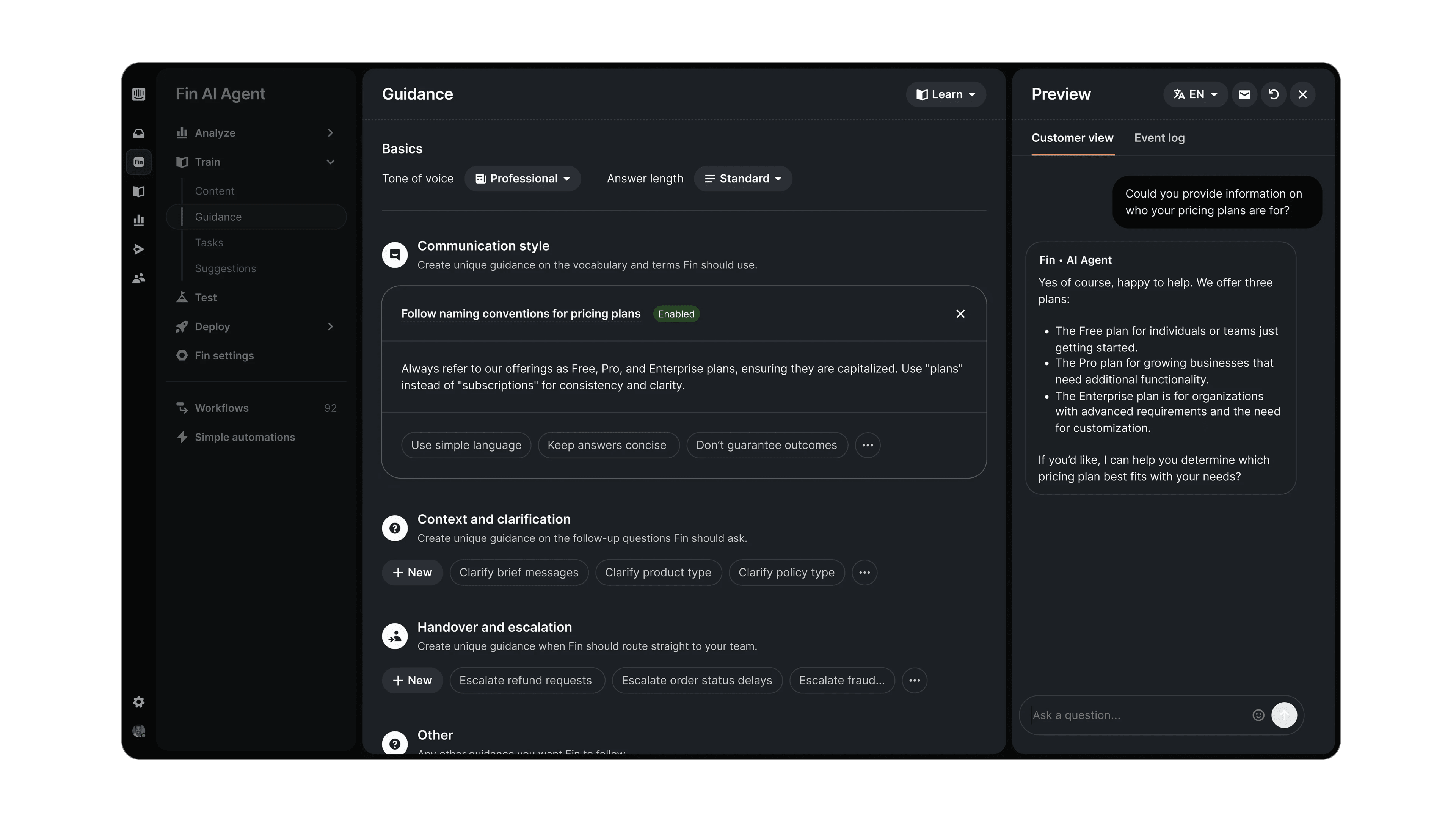 The latest updates from Fin